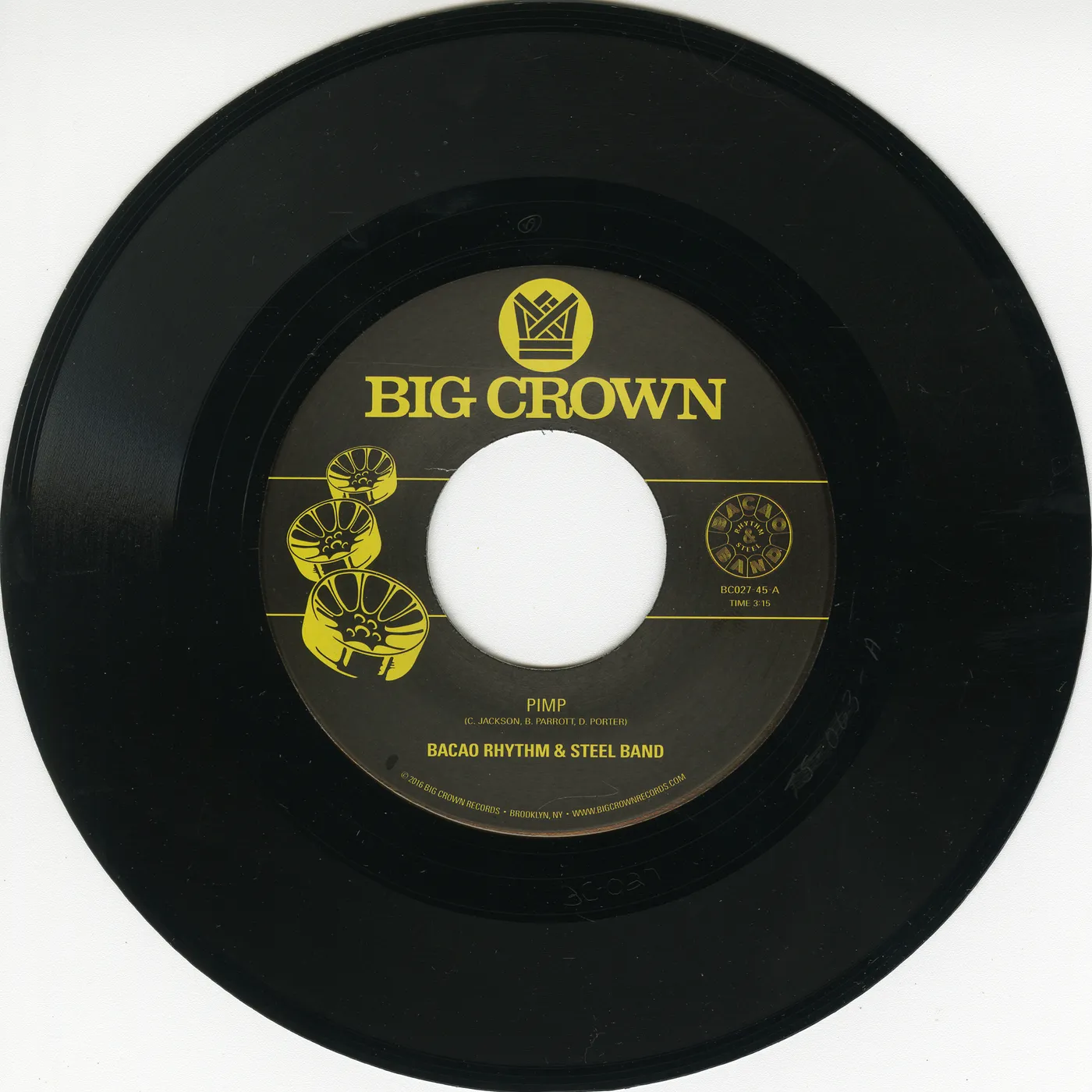 Bacao Rhythm & Steel Band PIMP / POLICE IN HELICOPTER Vinyl Record