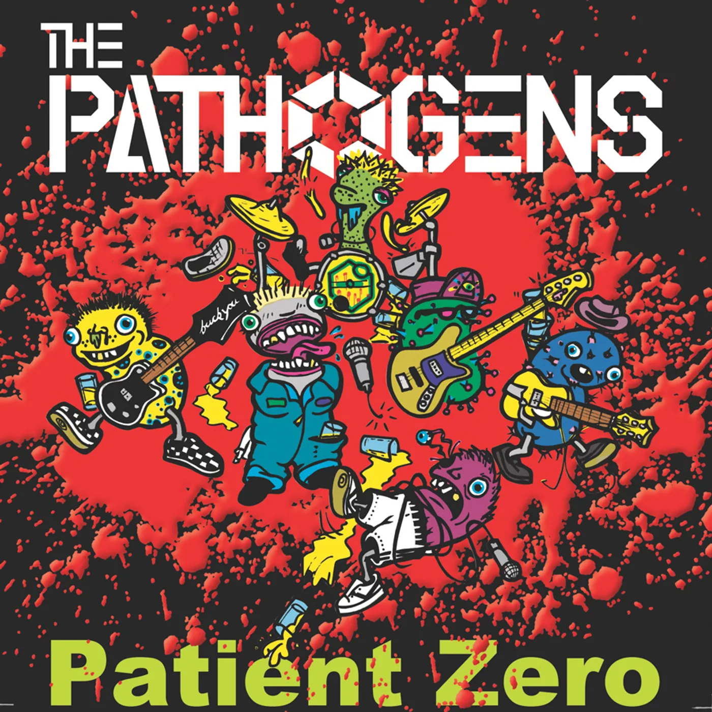 The Pathogens PATIENT ZERO (WHITE & OXBLOOD) Vinyl Record