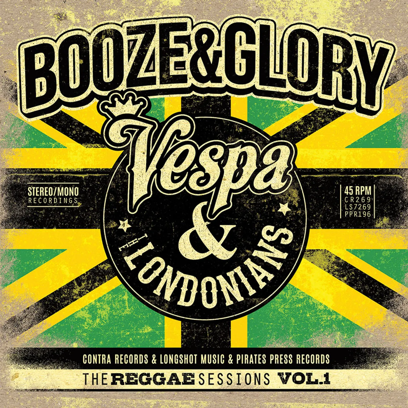 Booze & Glory REGGAE SESSIONS VOL. 1 Vinyl Record