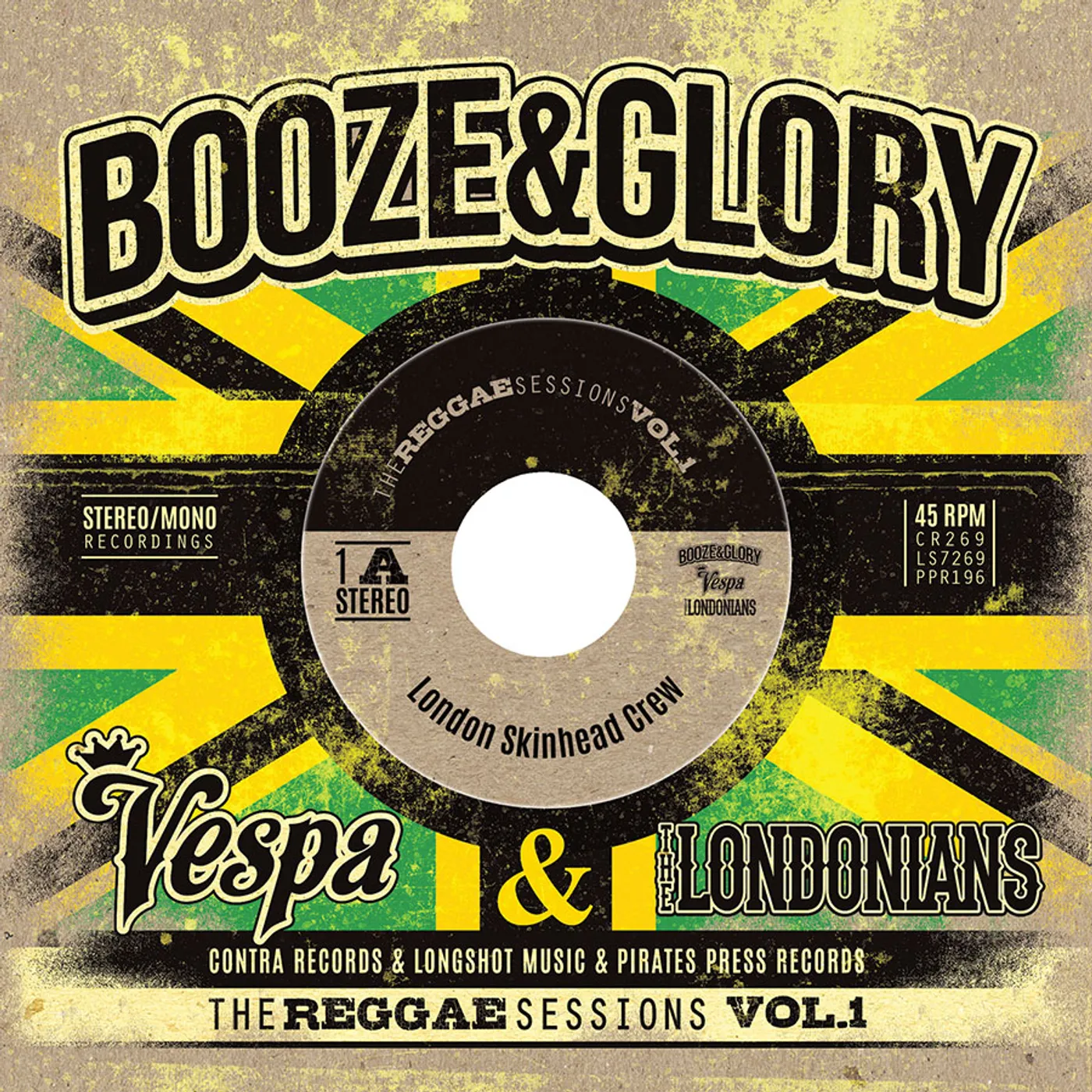 Booze & Glory REGGAE SESSIONS VOL. 1 (DELUXE ED) Vinyl Record