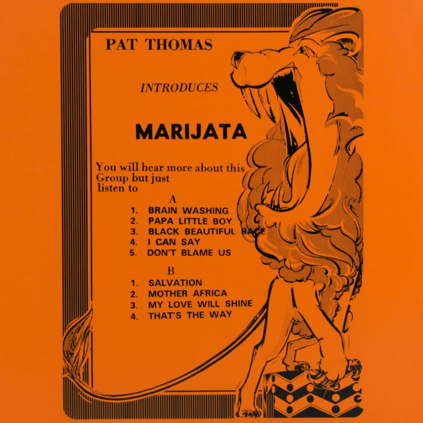 Pat Thomas INTRODUCES MARIJATA Vinyl Record