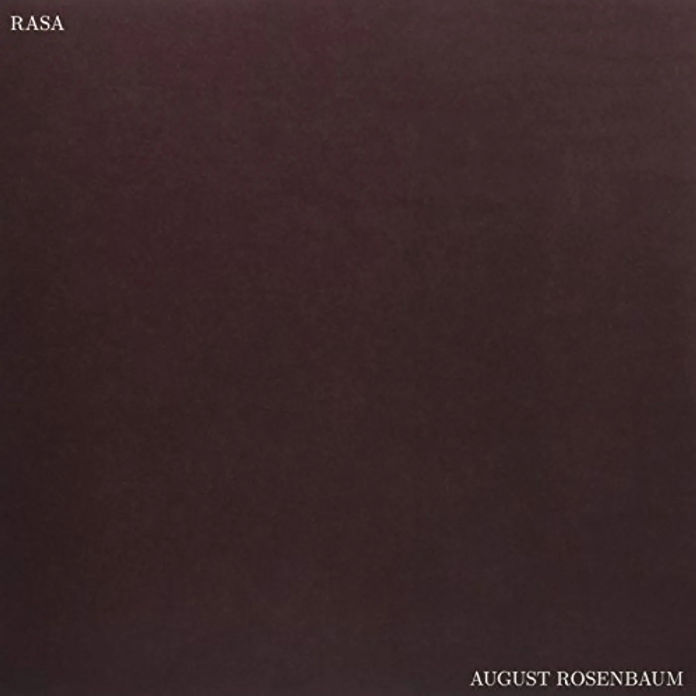 August Rosenbaum Rasa Vinyl Record