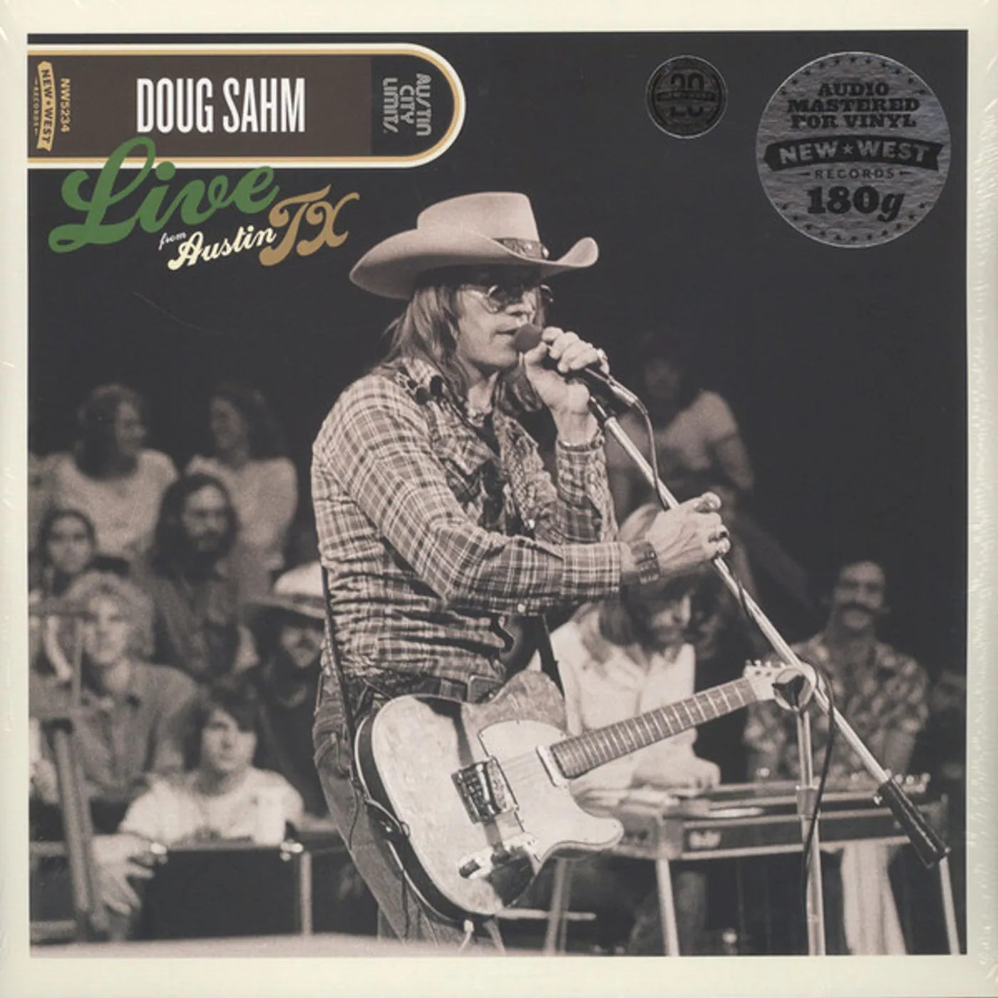 Doug Sahm LIVE FROM AUSTIN TX Vinyl Record