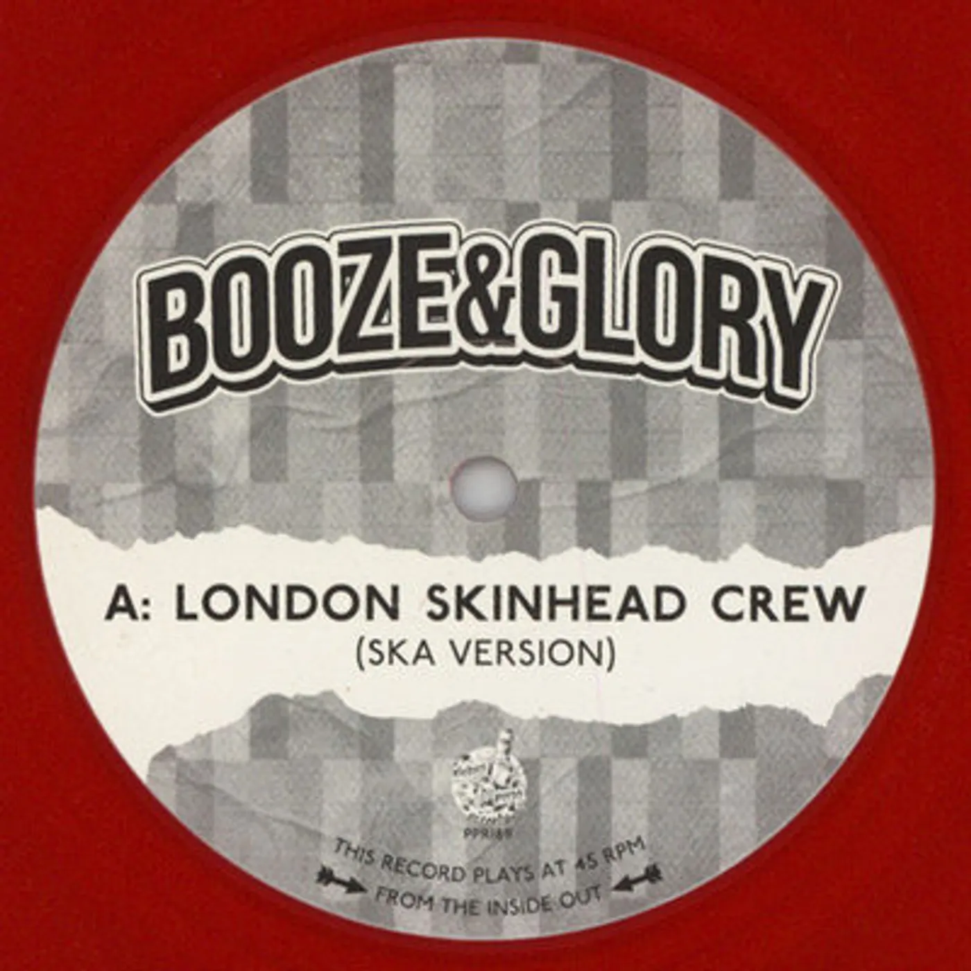 Booze & Glory LONDON SKINHEAD CREW Vinyl Record