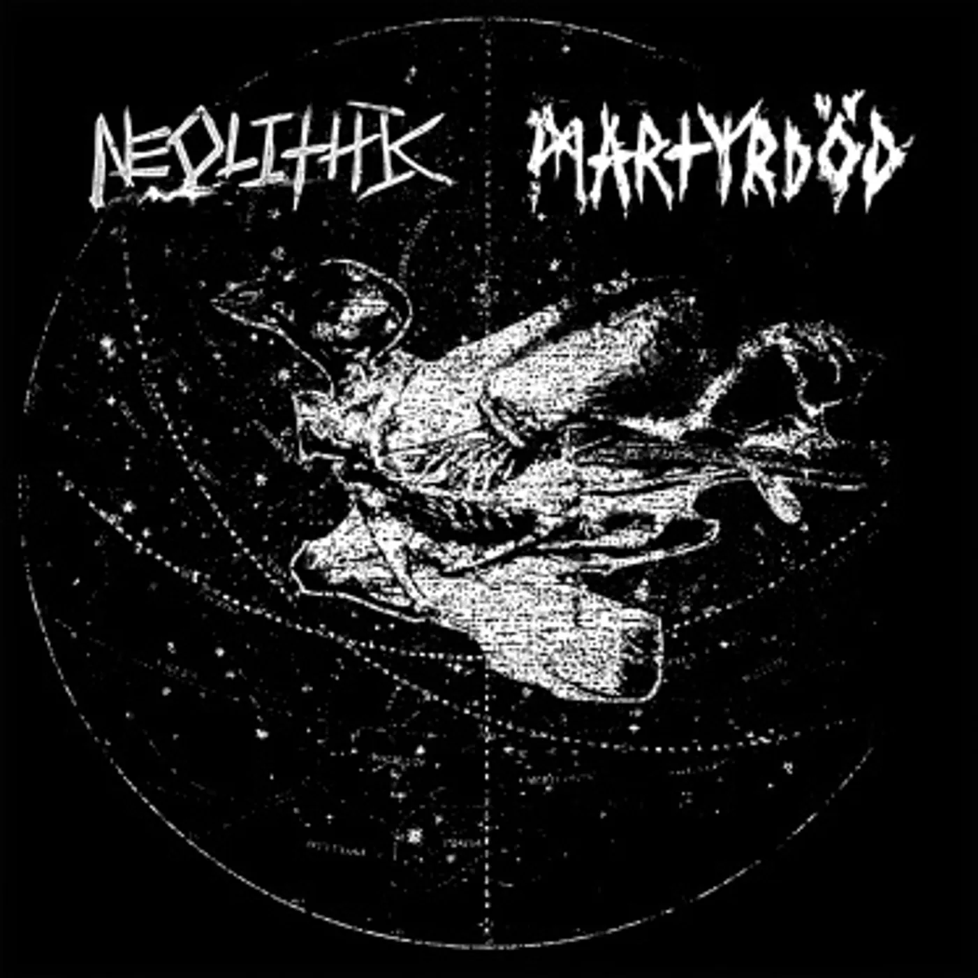 Fractured MARTRYDOD SPLIT WITH NEOLITHIC Vinyl Record