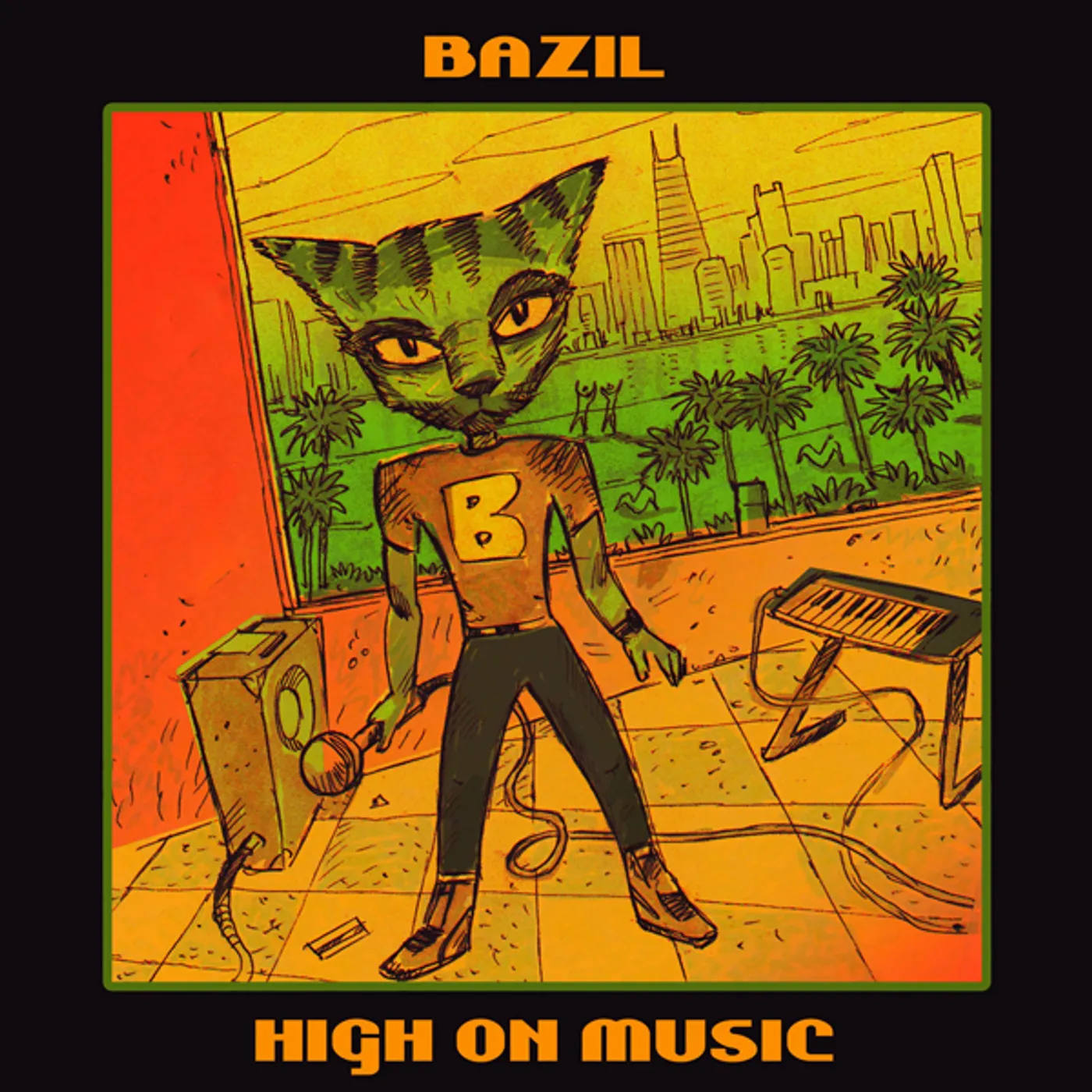 Bazil High on Music Vinyl Record