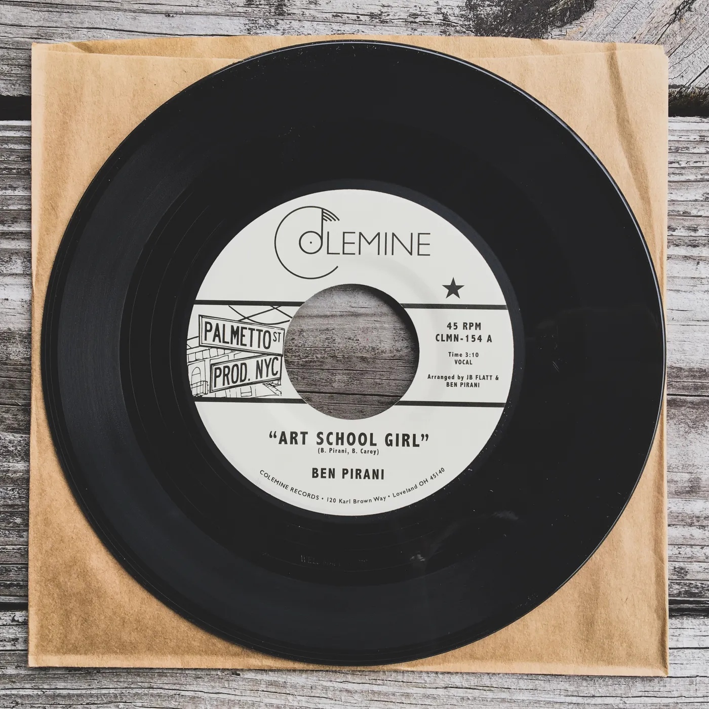 Ben Pirani Art School Girl / It's Understanding Vinyl Record