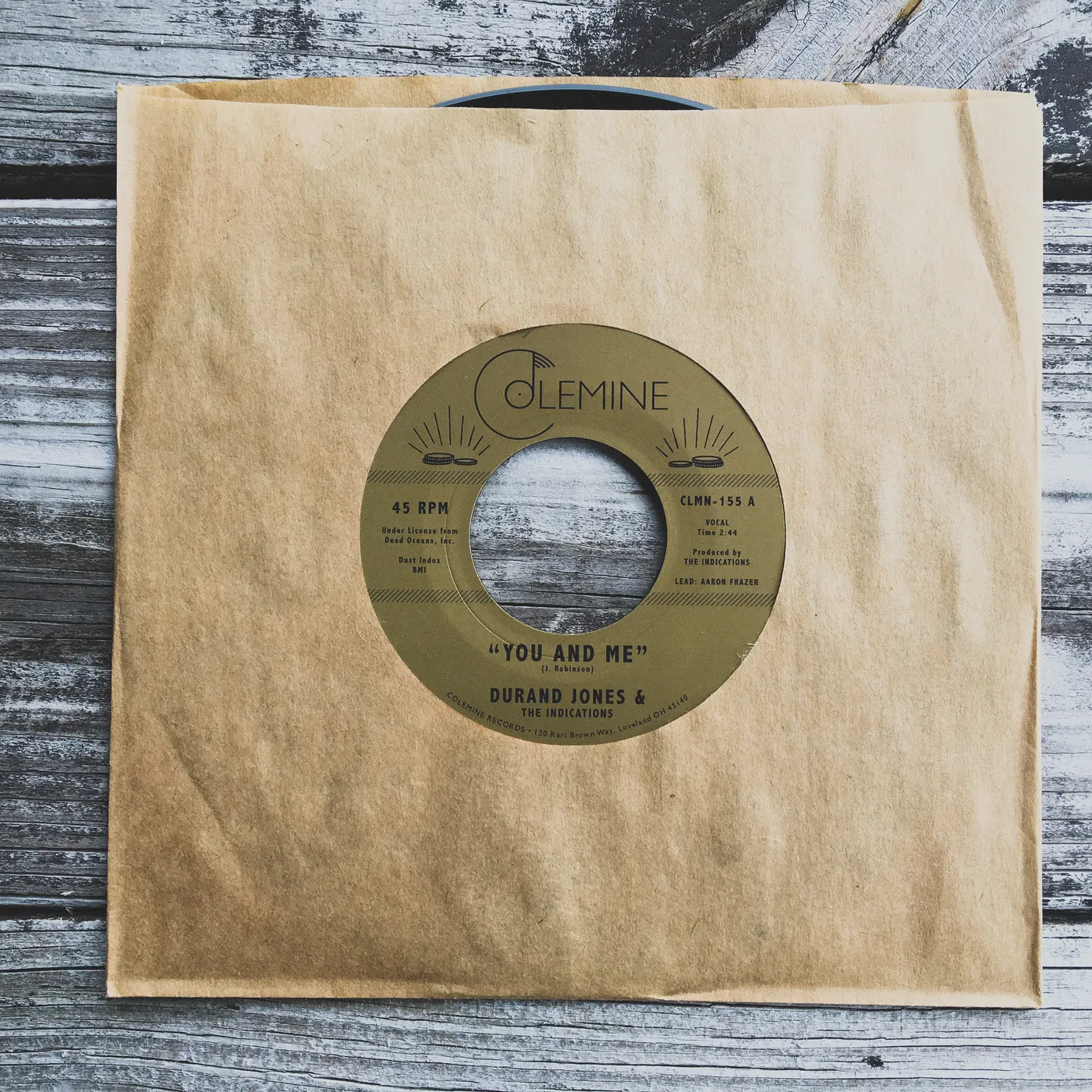 Durand Jones & The Indications YOU & ME / PUT A SMILE ON YOUR FACE Vinyl Record