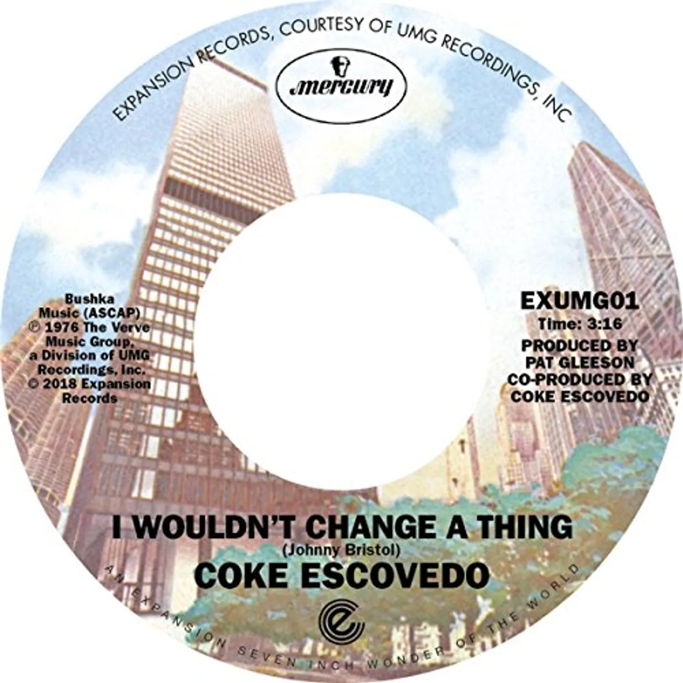 Coke Escovedo I WON'T CHANGE A THING / REBIRTH Vinyl Record