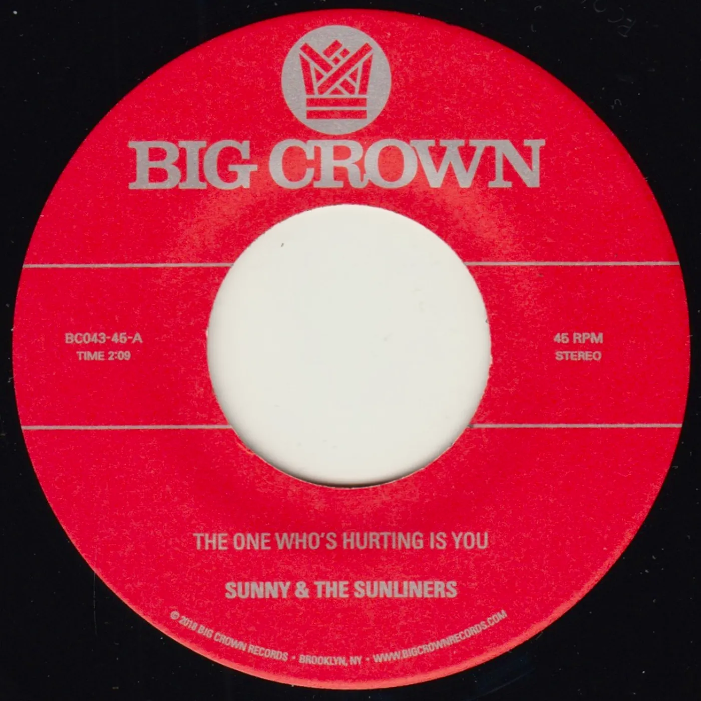 Sunny & The Sunliners ONE WHO'S HURTING YOU IS / SHOULD I TAKE YOU HOME Vinyl Record