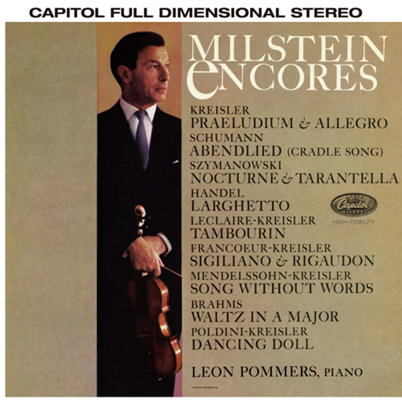 Nathan Milstein ENCORES Vinyl Record