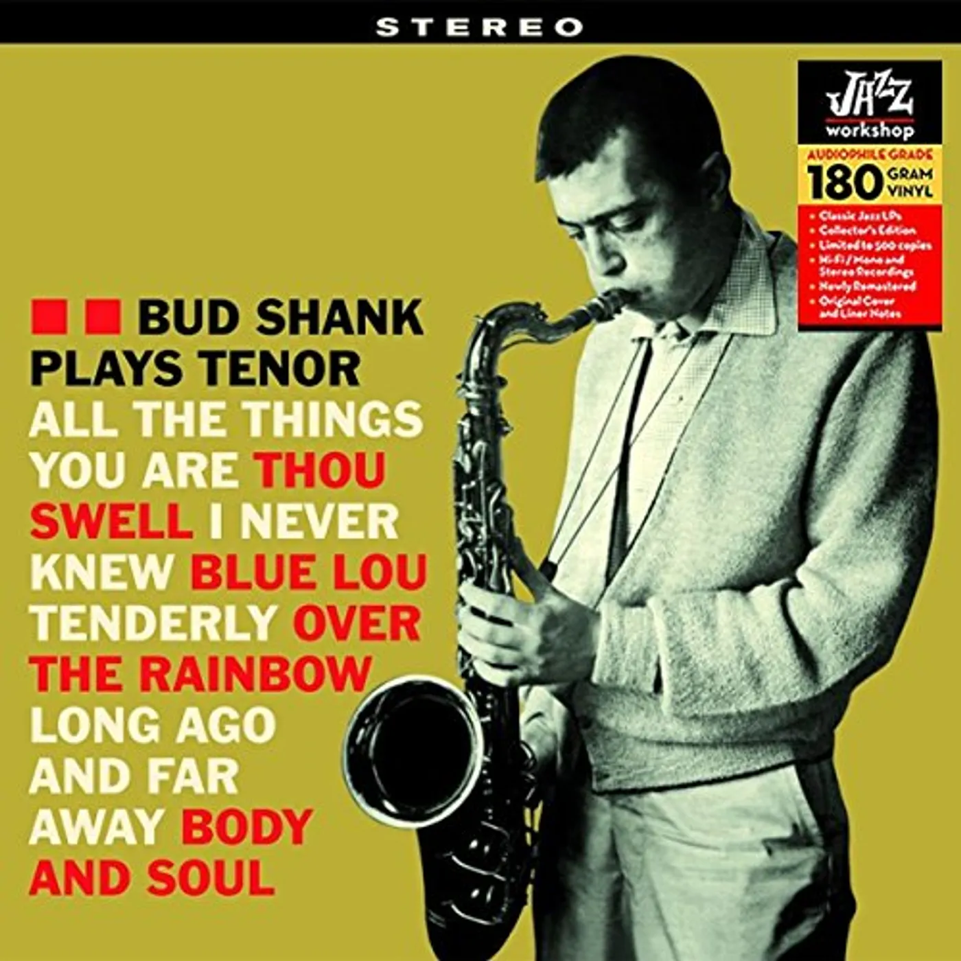 Bud Shank PLAY TENOR Vinyl Record