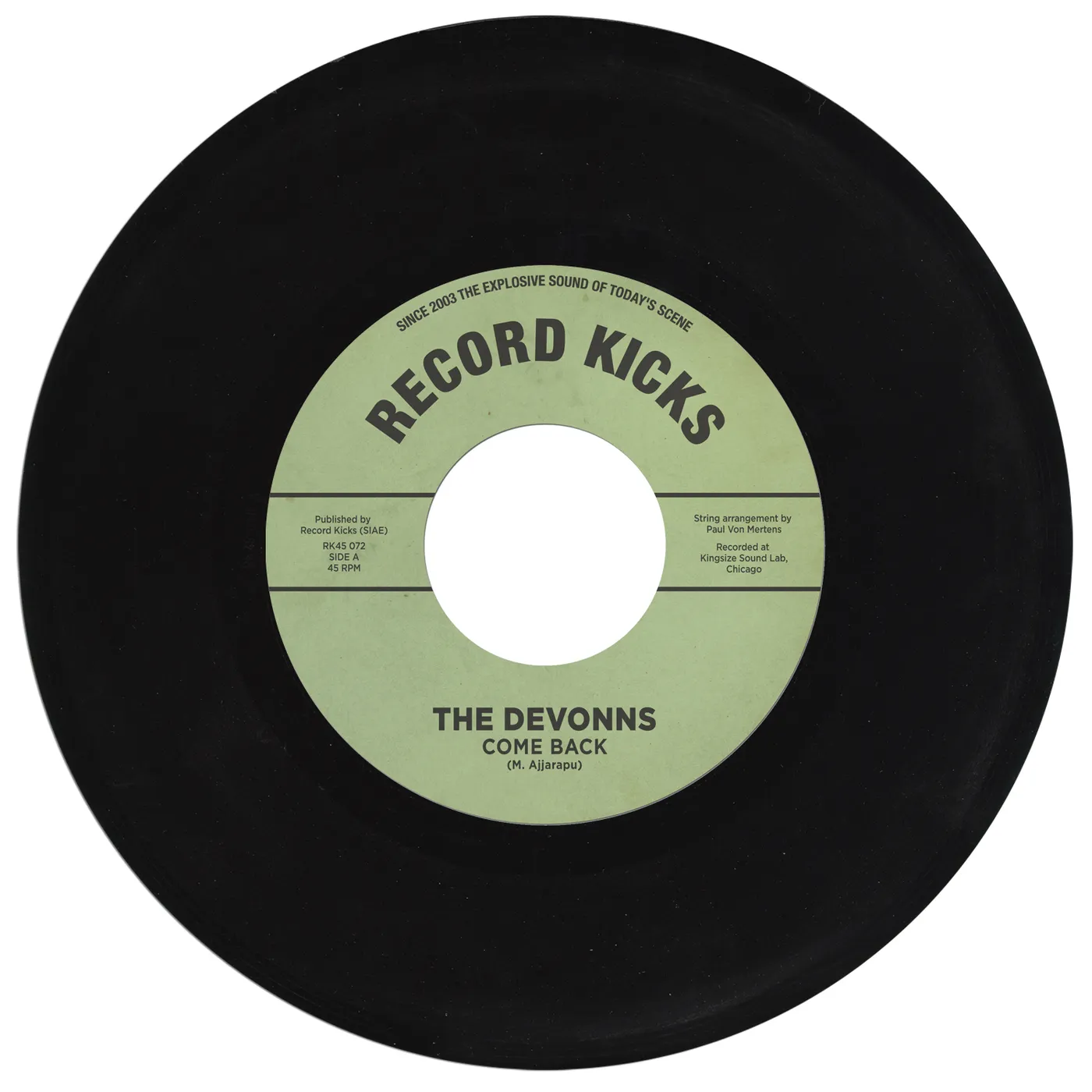 The Devonns COME BACK / THINK I'M FALLING IN LOVE Vinyl Record