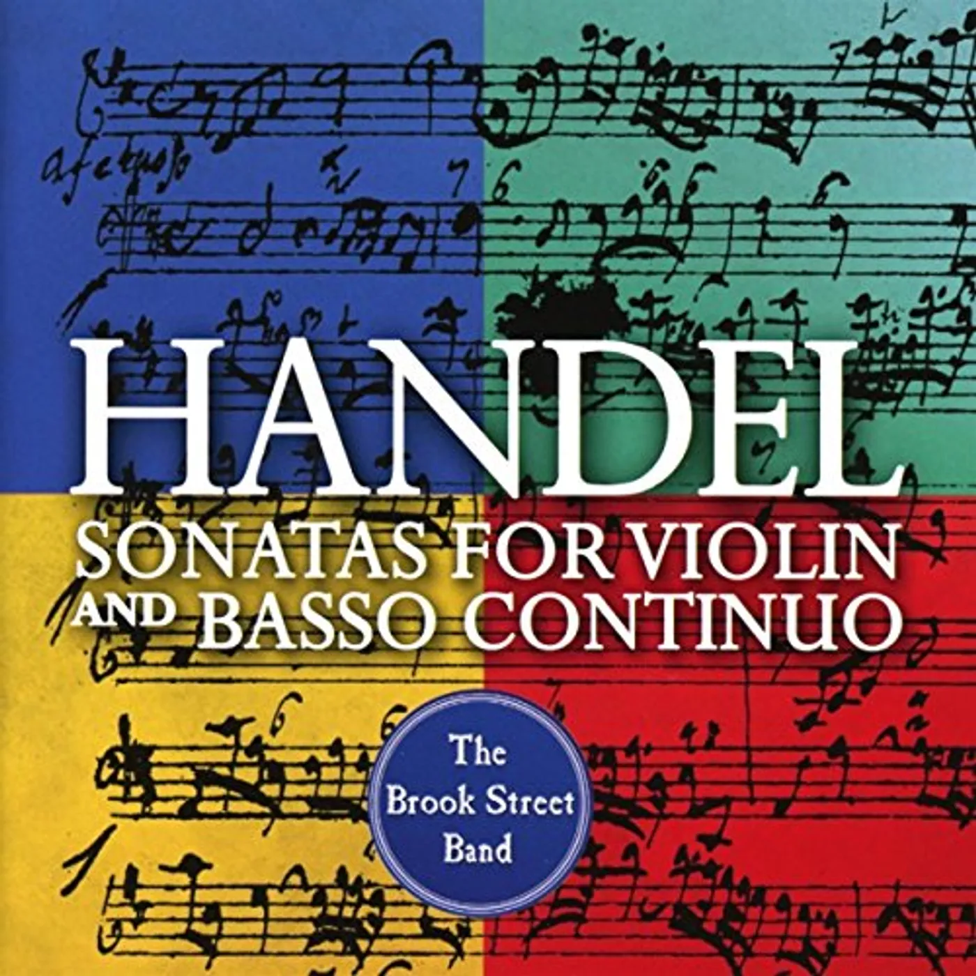 Handel SONATAS FOR VIOLIN & BASSO CONTINUO CD