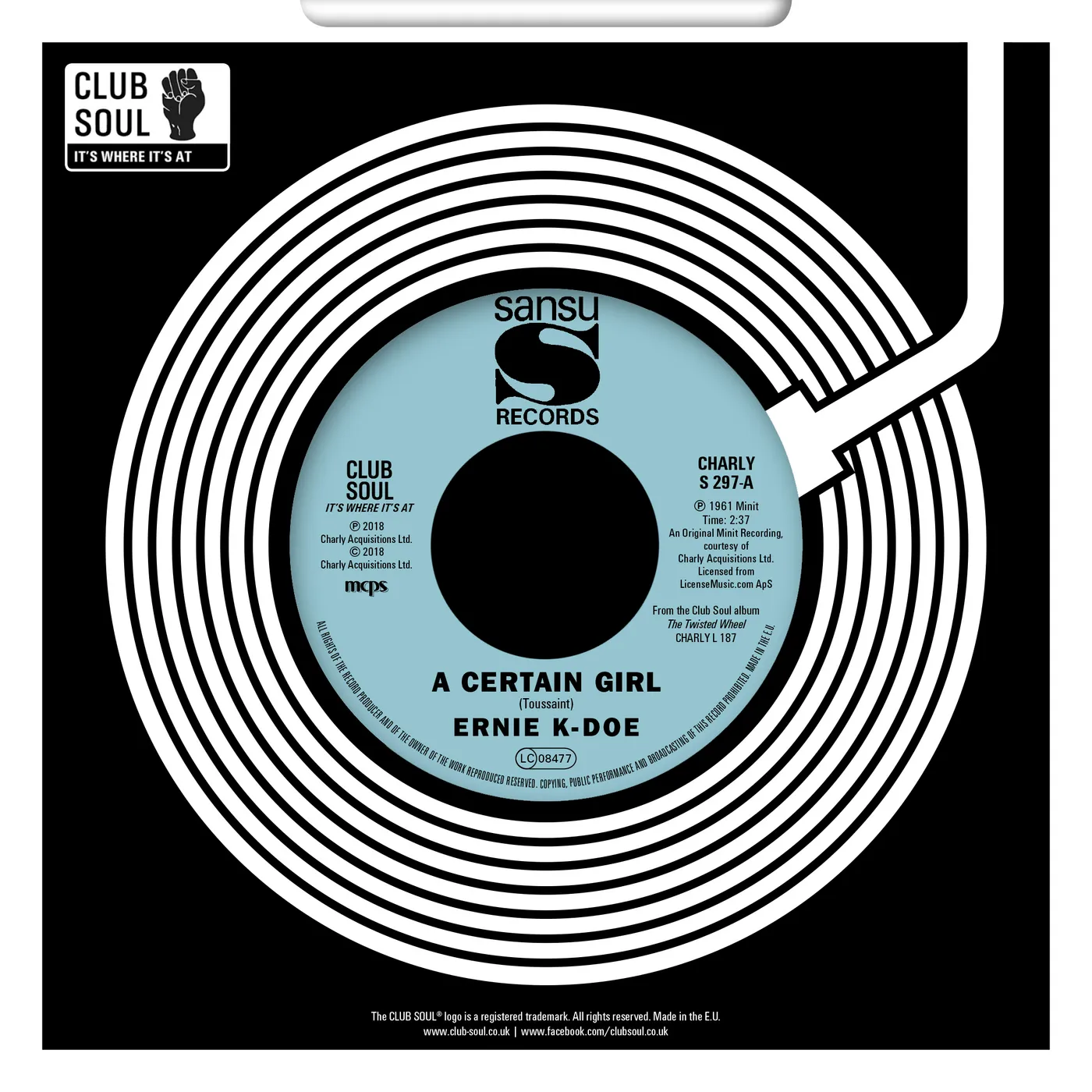 Ernie K-Doe CERTAIN GIRL / HERE COME THE GIRLS Vinyl Record