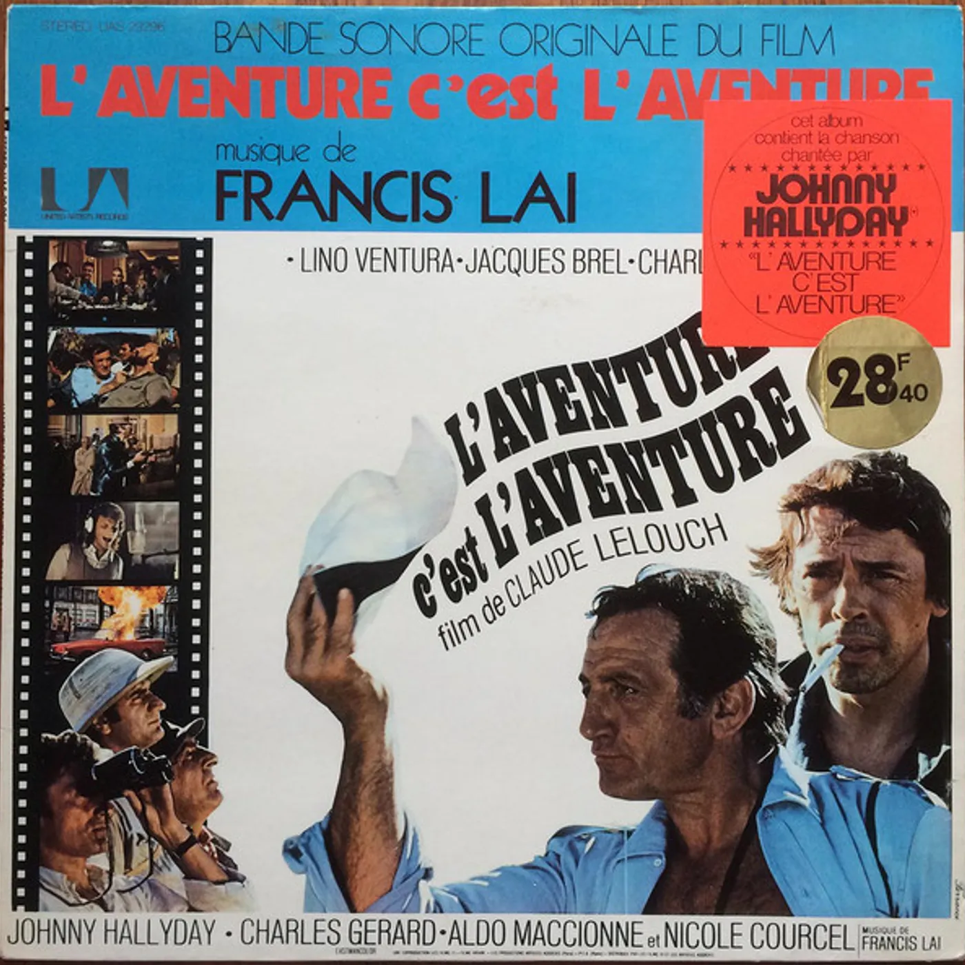 Francis Lai L'AVENTURE C'EST AVENTURE / O.S.T. Vinyl Record