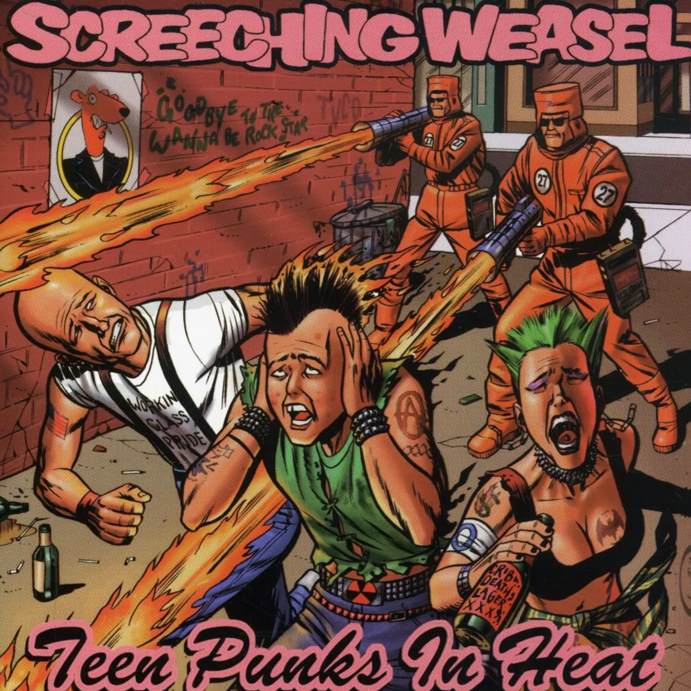 Screeching Weasel TEEN PUNKS IN HEAT CD