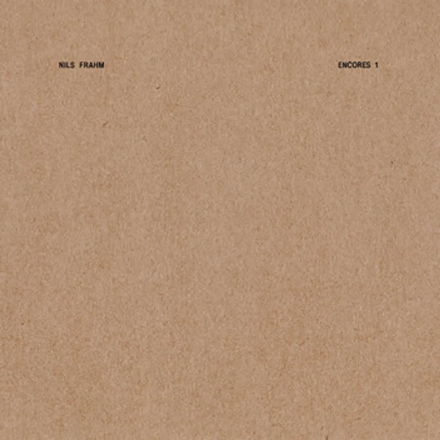 Nils Frahm Encores 1 Vinyl Record