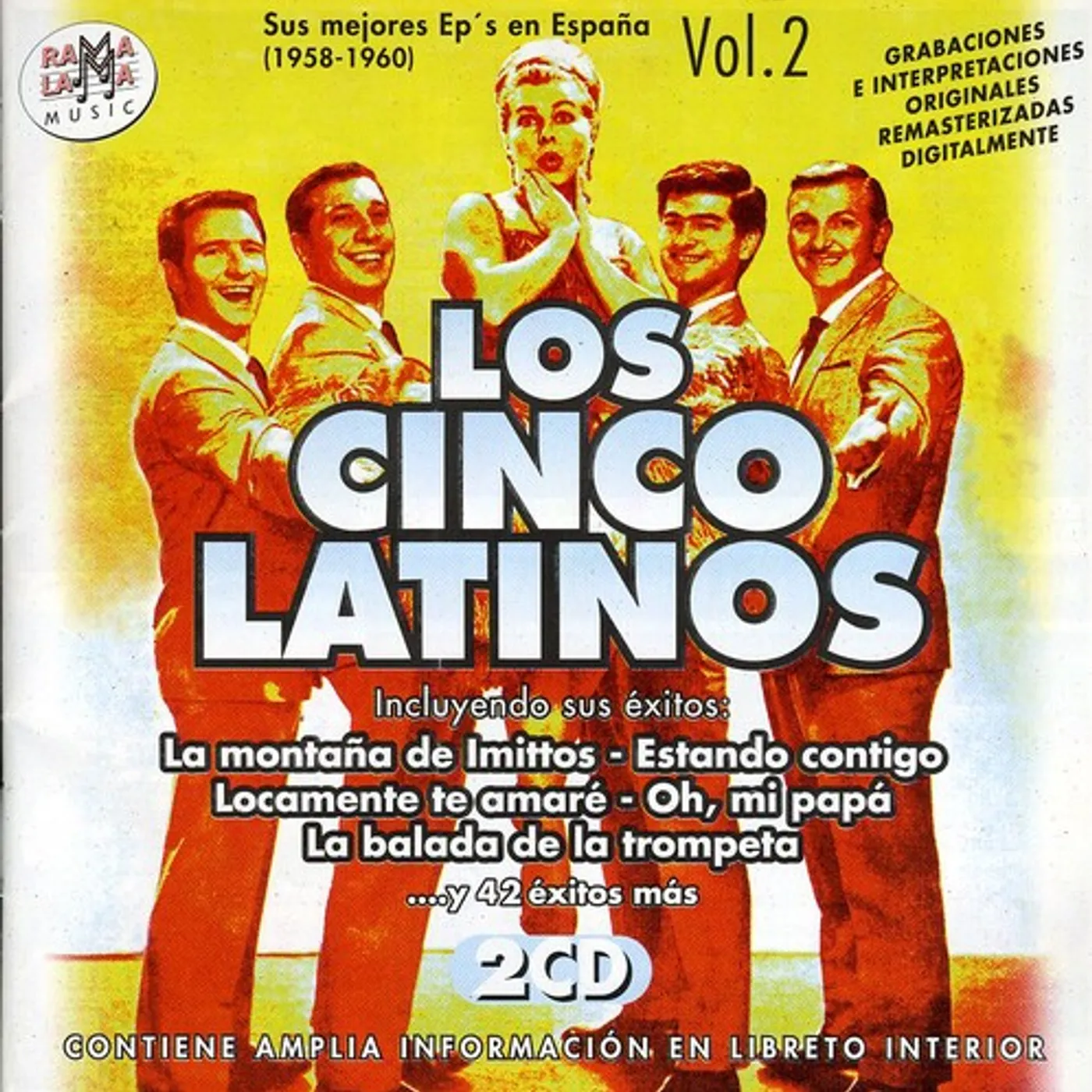 Los Cinco Latinos SUS MEJORES EP'S EN ESPANA VOL 2 CD
