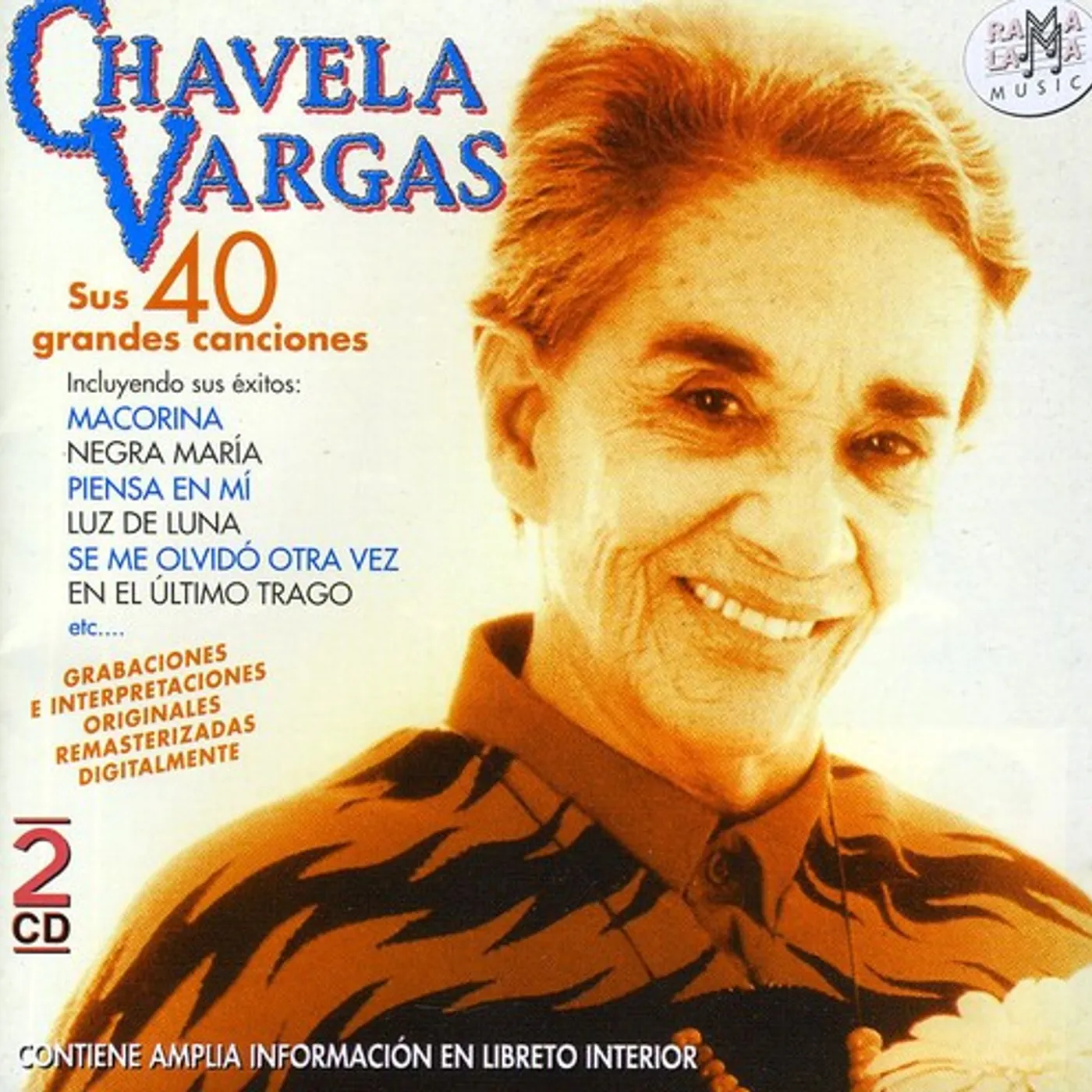 Chavela Vargas SUS CUARENTA GRANDES CANCIONES CD