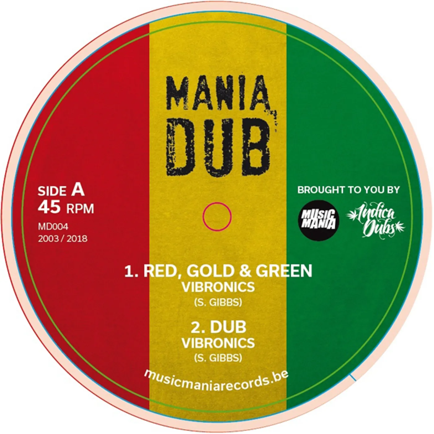 Vibronics RED GOLD & GREEN / TERROR Vinyl Record