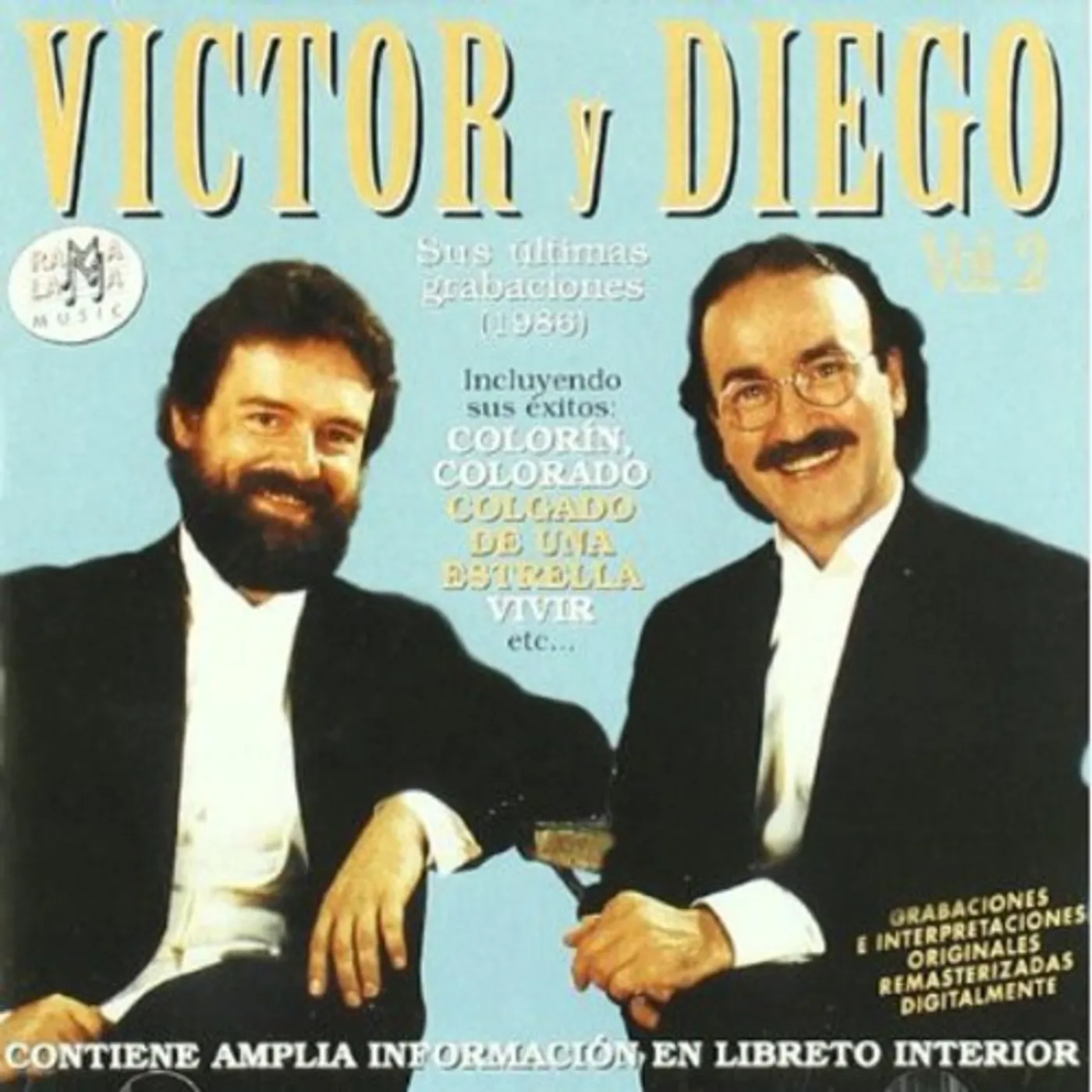 Victor y Diego SUS ULTIMAS GRABACIONES (1986) CD
