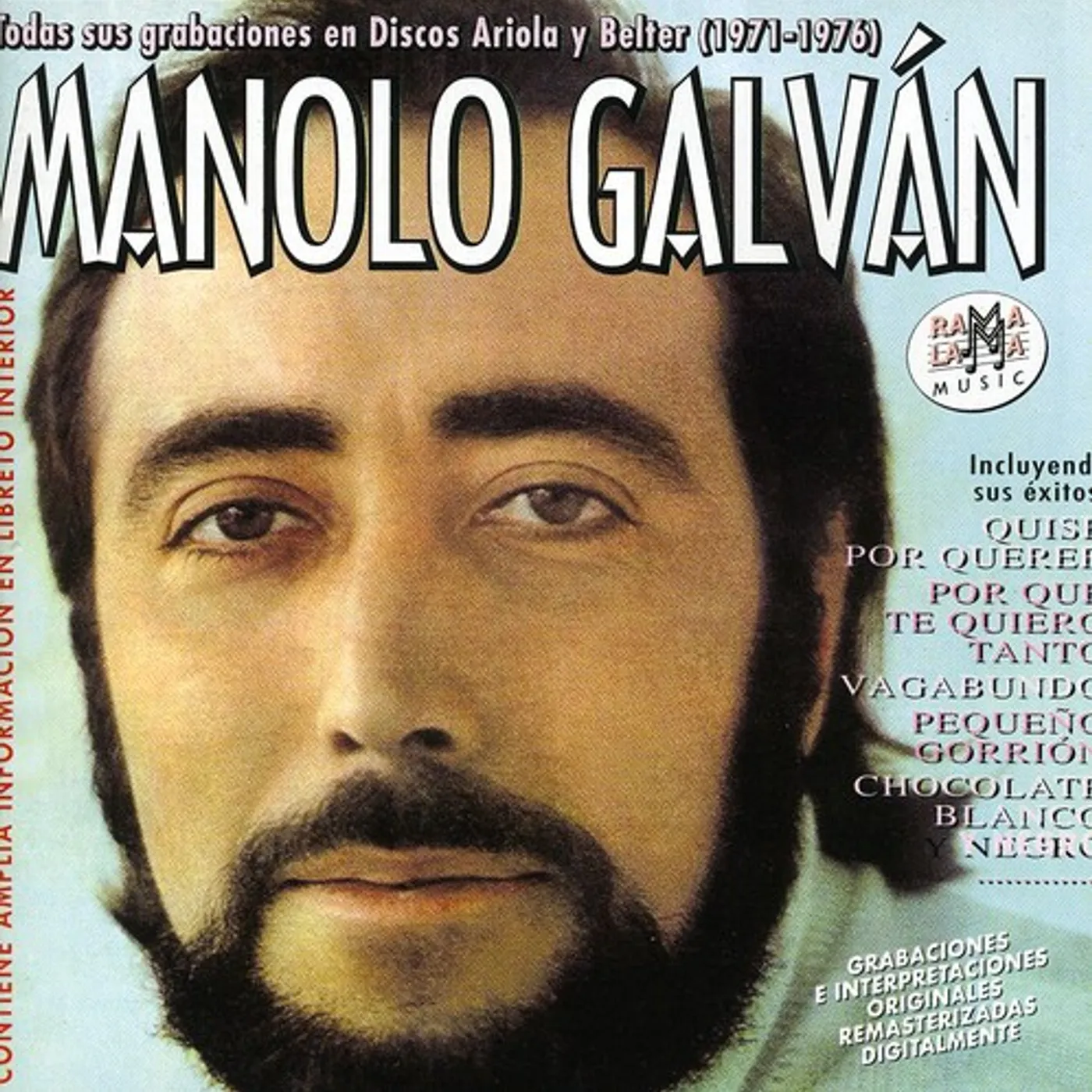 Manolo Galvan TODAS SUS GRABACIONES (1971-1976) CD
