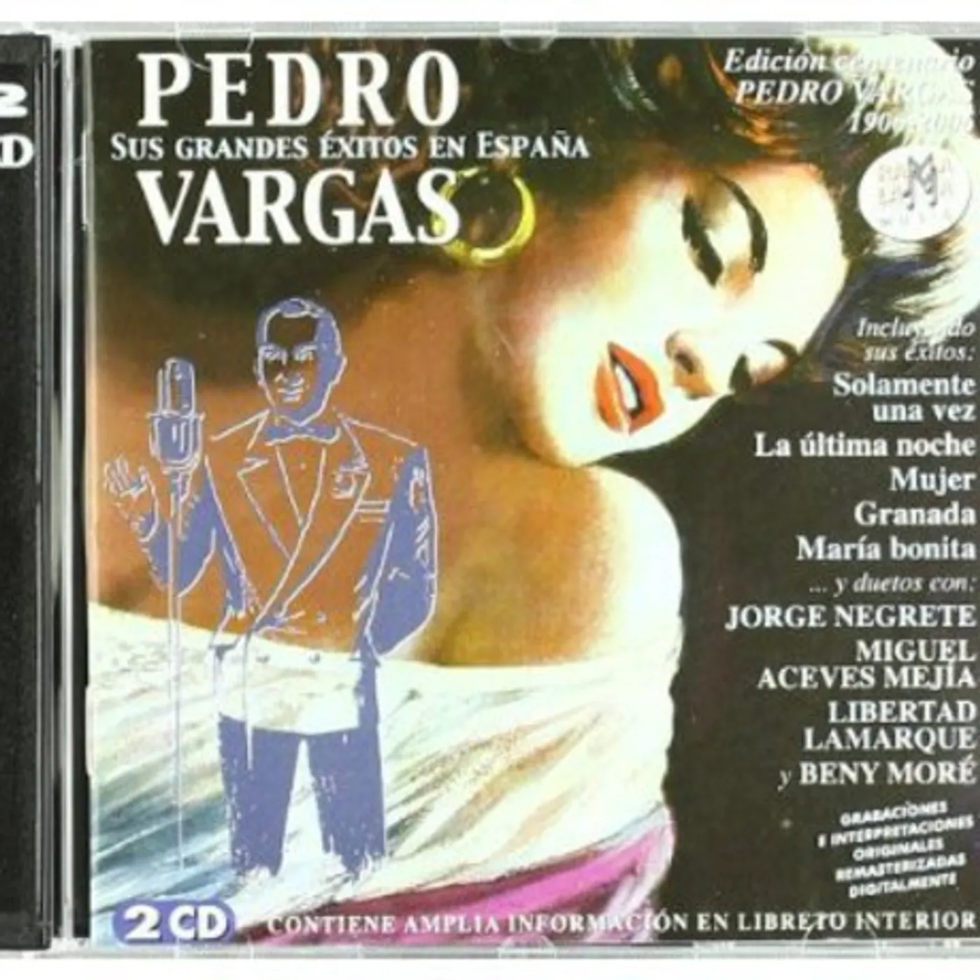 Pedro Vargas SUS GRANDES EXITOS EN ESPANA DISCO DEL CNTENARIO CD