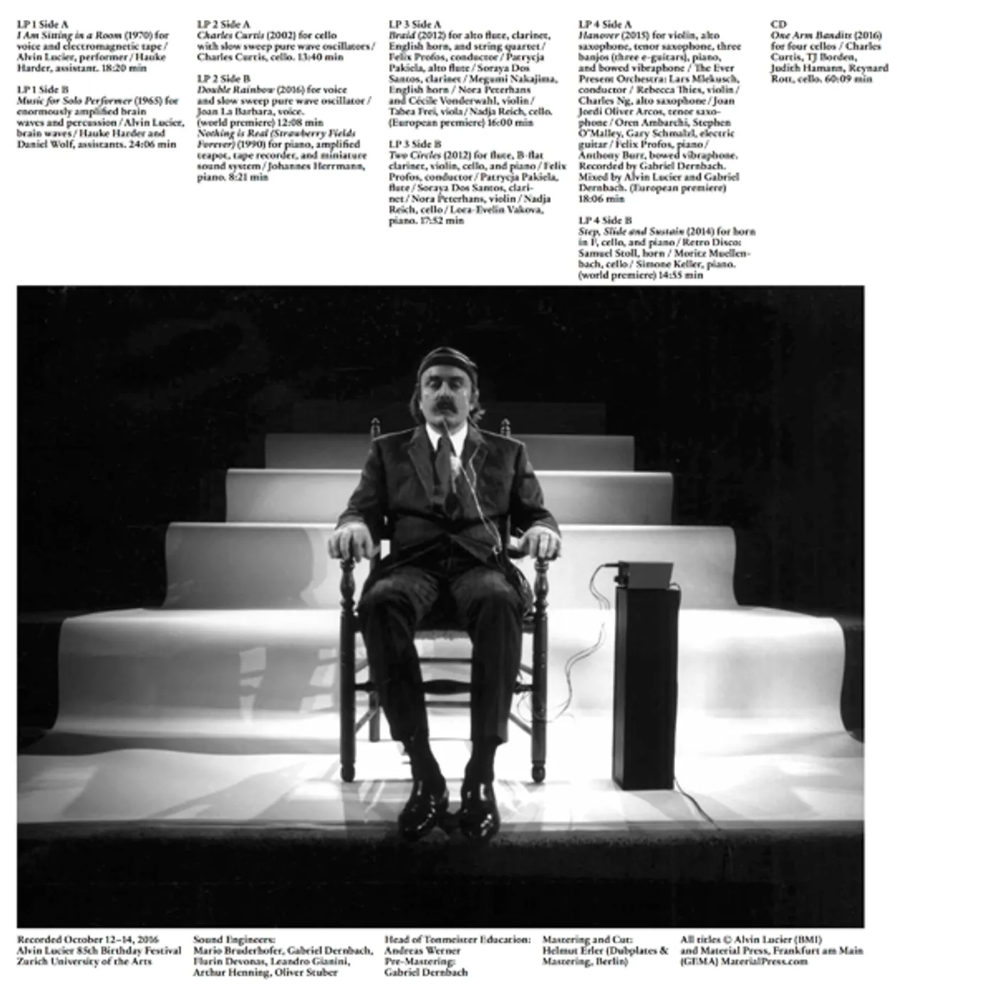 Alvin Lucier ILLUMINATED BY THE MOON Vinyl Record