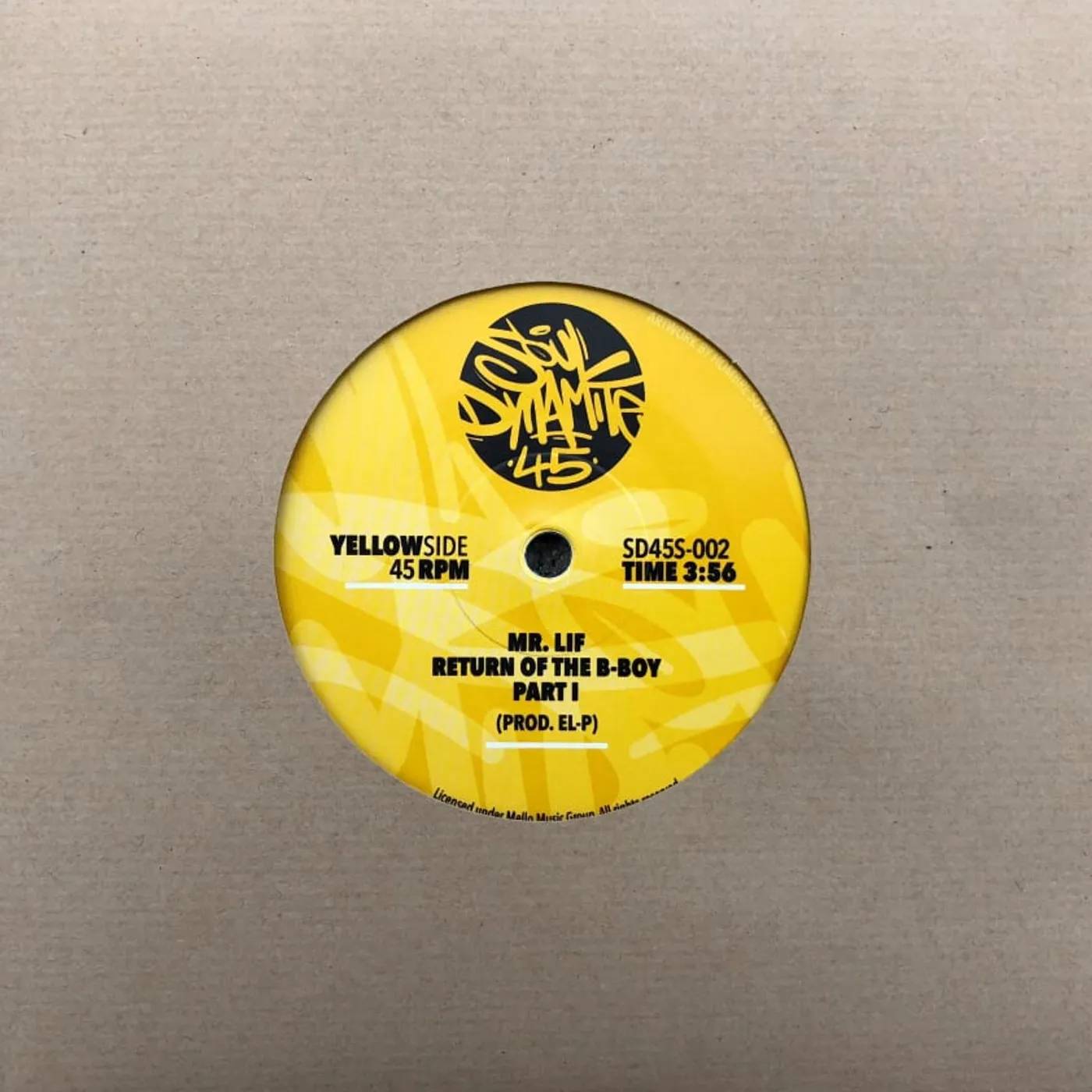 Mr. Lif RETURN OF THE B-BOY PART 1 & PART 2 Vinyl Record