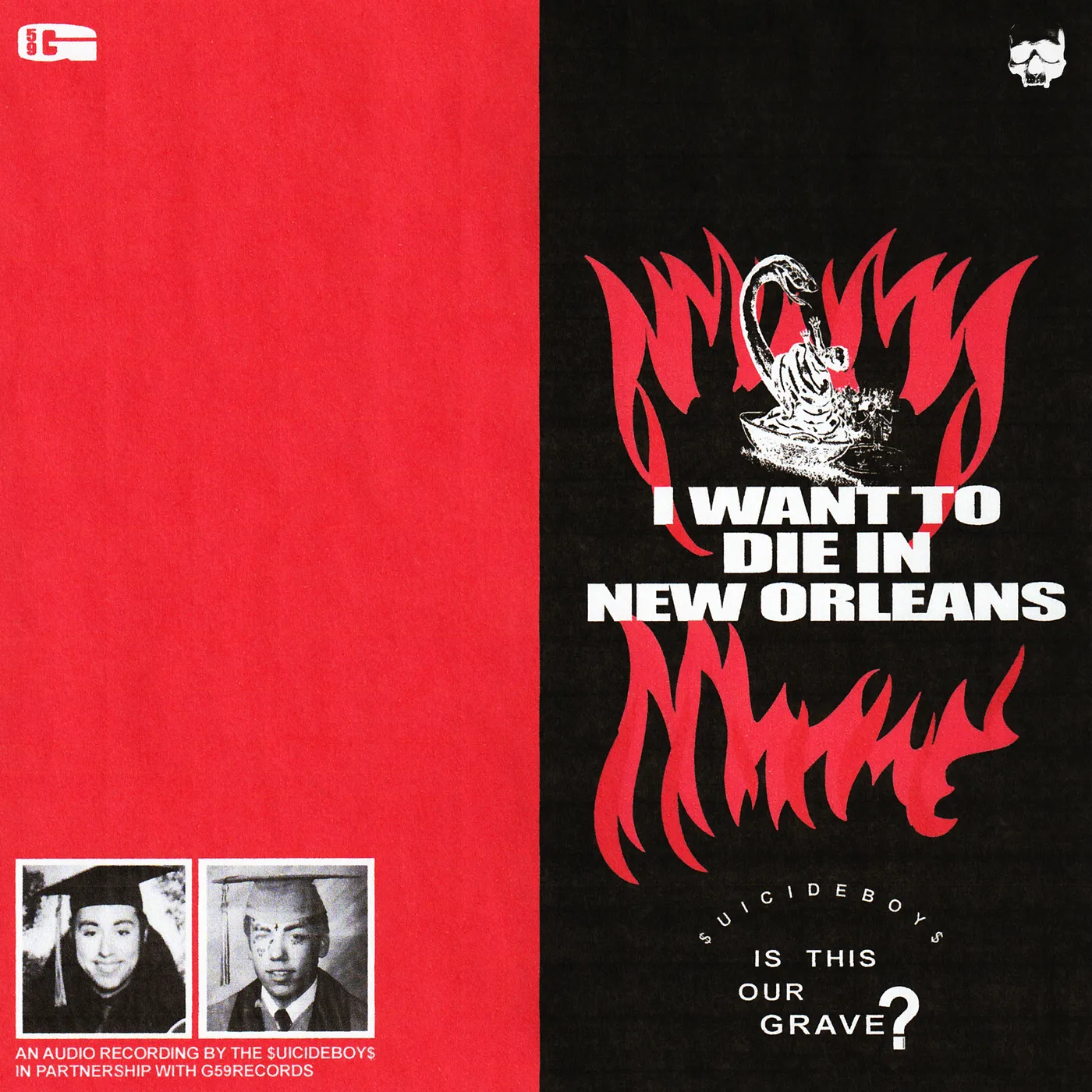 $uicideboy$ I Want To Die In New Orleans (Red/Black Split) Vinyl Record