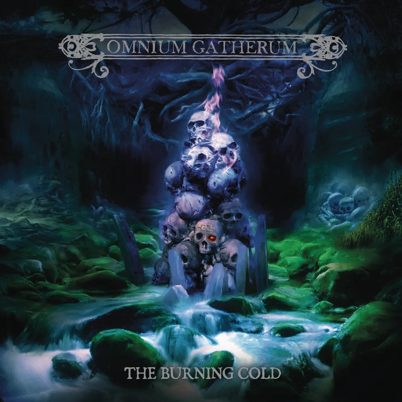 Omnium Gatherum BURNING COLD - Limited Edition Gatefold 180 Gram Colored Vinyl Record