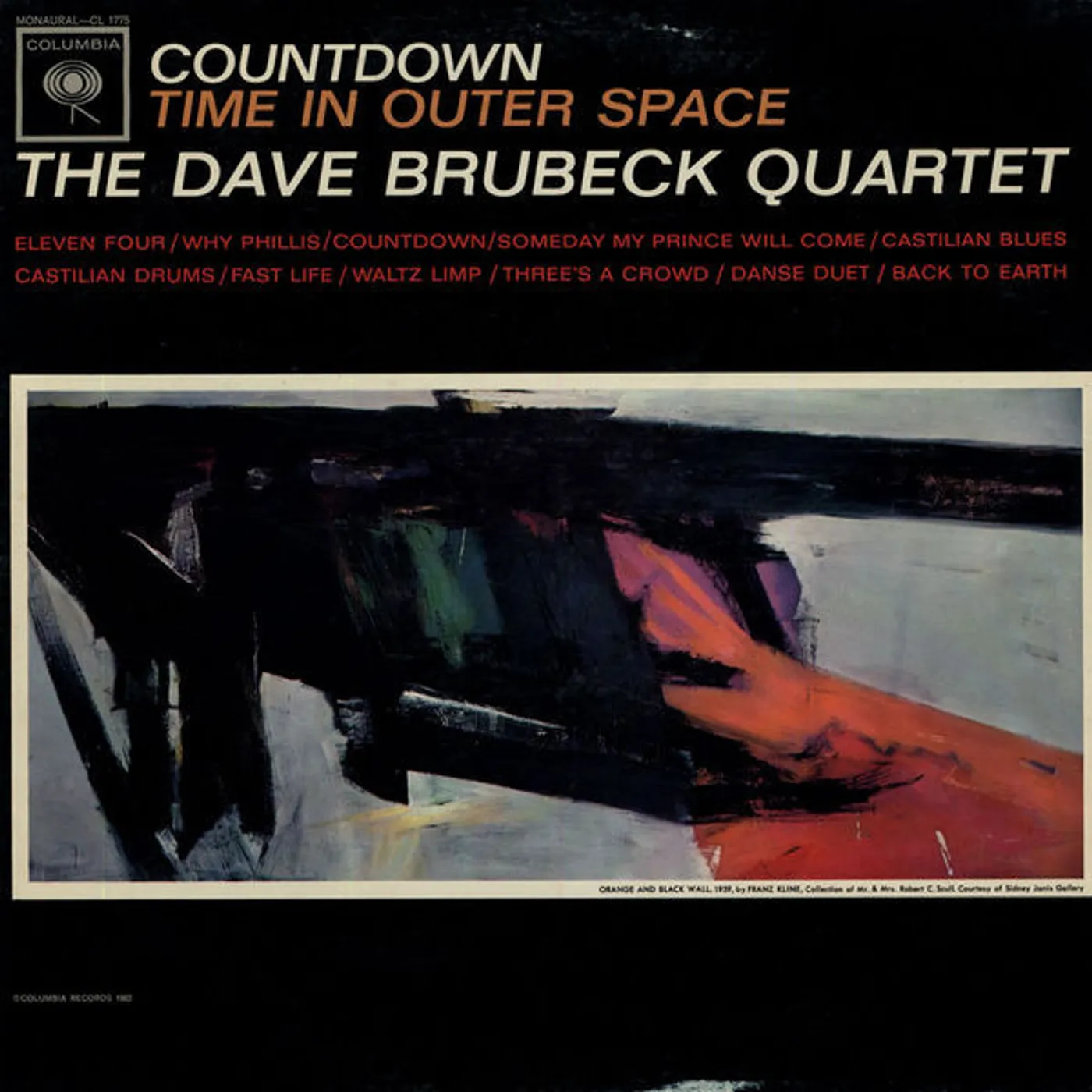 Dave Brubeck COUNTDOWN TIME IN OUTER SPACE Vinyl Record