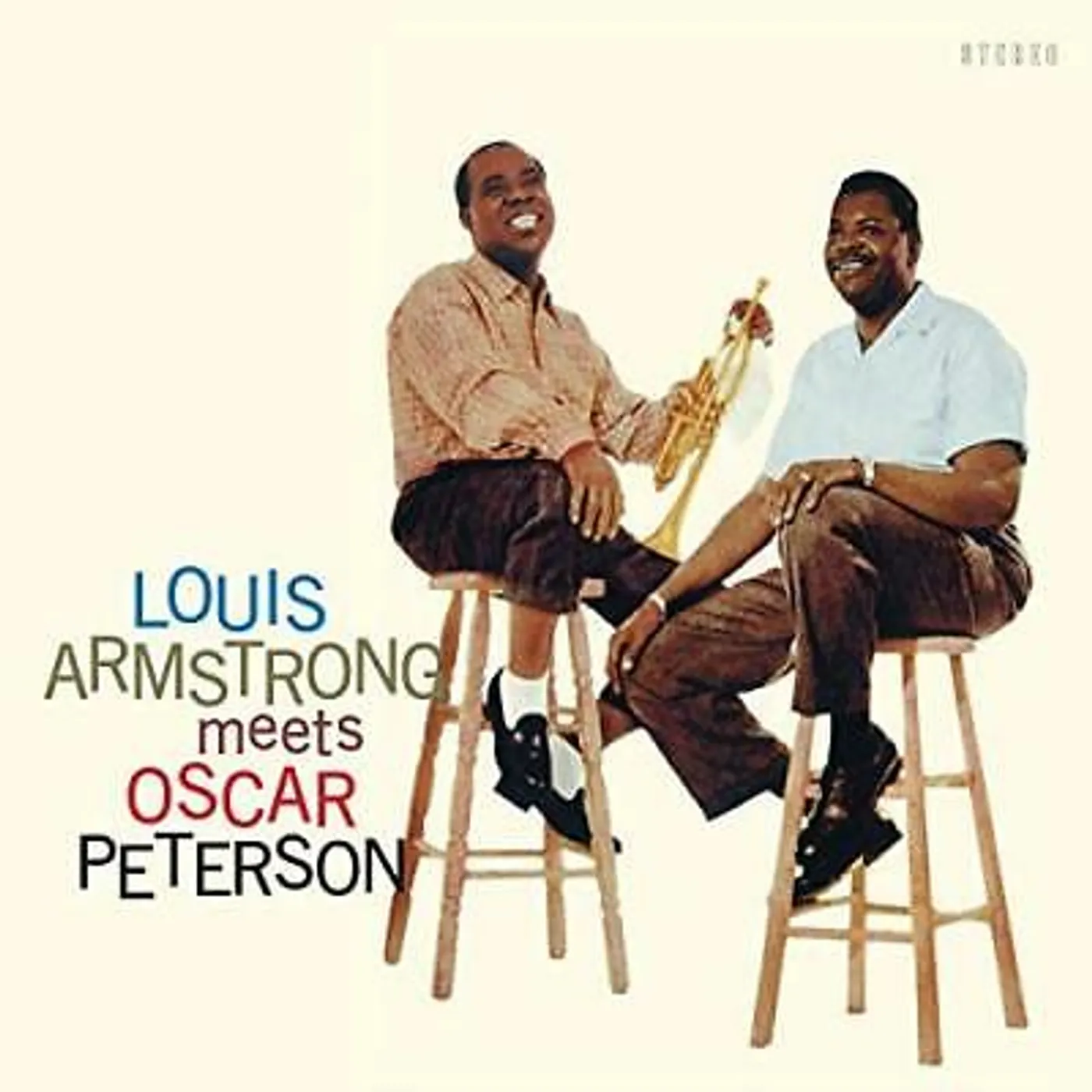 Louis Armstrong MEETS OSCAR PETERSON (LIMITED SOLID BLUE VINYL/180G/DMM) Vinyl Record