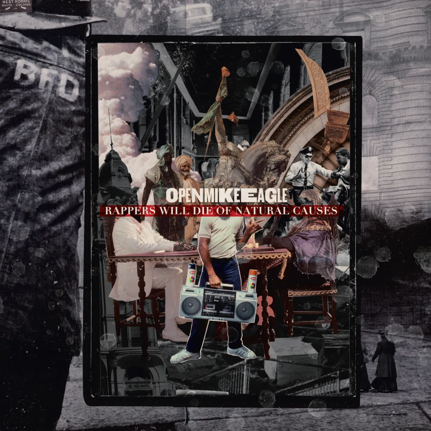 Open Mike Eagle RAPPERS WILL DIE OF NATURAL CAUSES - Limited Edition Blue & Black Colored Vinyl Record