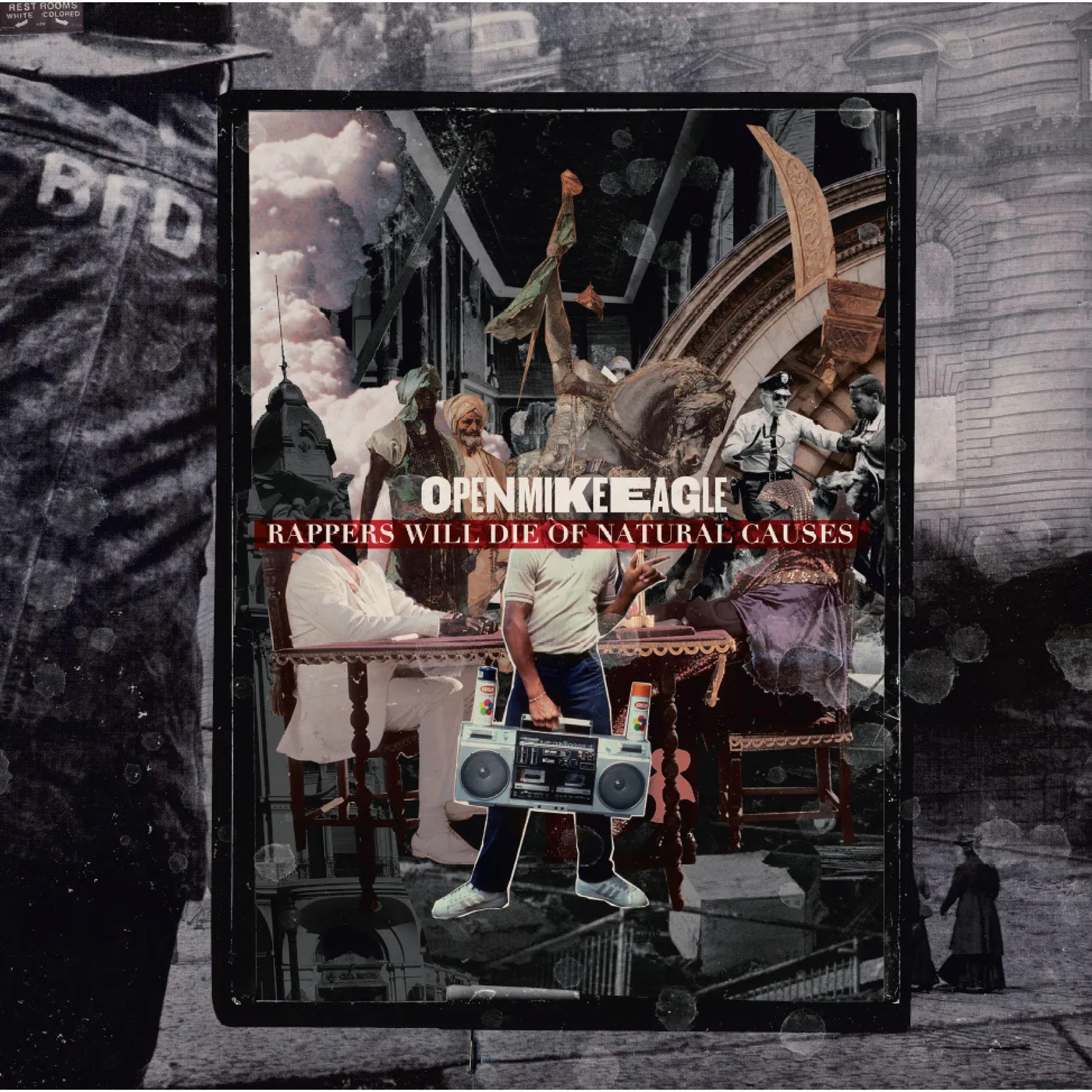 Open Mike Eagle RAPPERS WILL DIE OF NATURAL CAUSES - Limited Edition Blue & Black Colored Vinyl Record