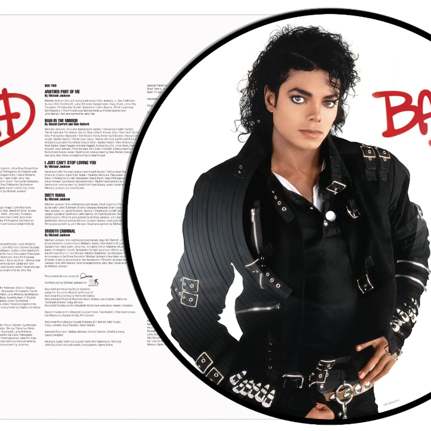 Michael Jackson Bad Vinyl Record