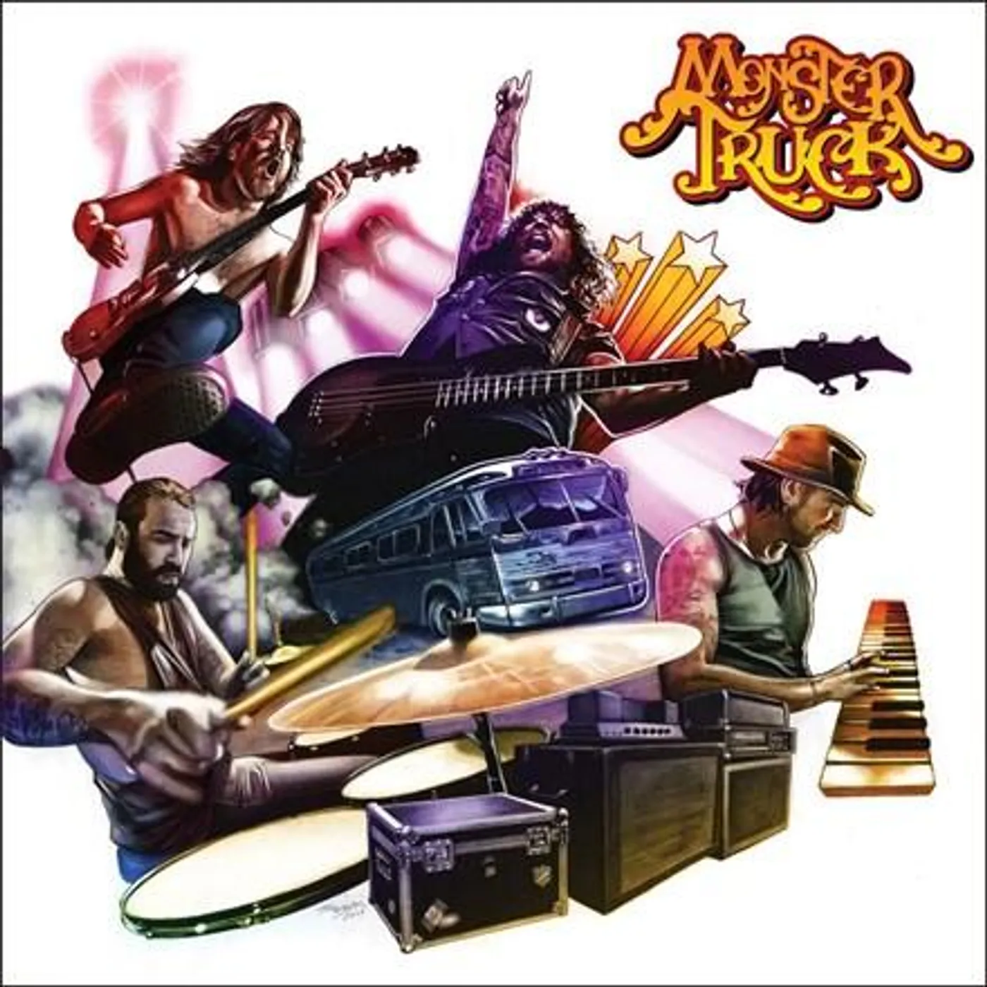 Monster Truck TRUE ROCKERS - Limited Edition White Colored Vinyl Record