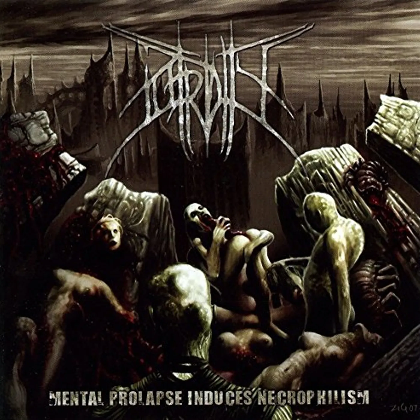 Putridity MENTAL PROLAPSE INDUCED NECROPHILISM Vinyl Record