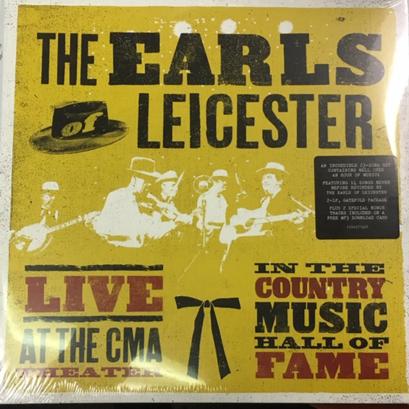The Earls Of Leicester LIVE AT THE CMA THEATRE IN COUNTRY HALL OF FAME Vinyl Record
