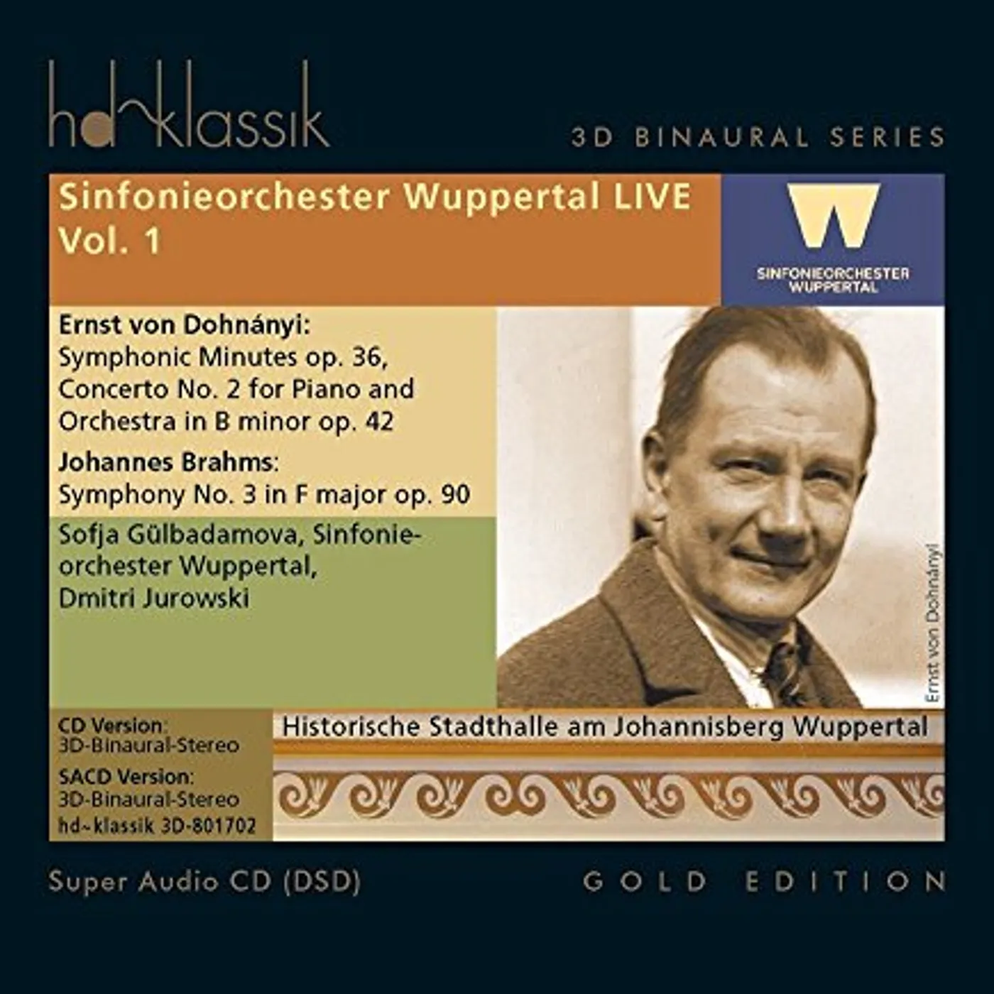 Johannes Brahms SINFONIEORCHESTER WUPPERTA 1 Super Audio CD