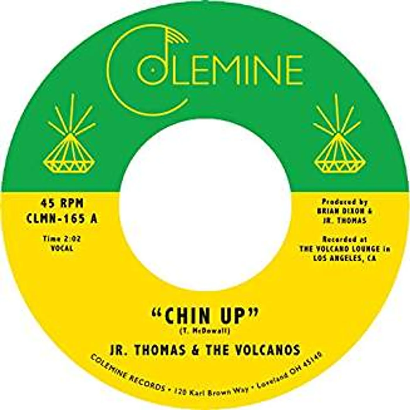 Jr Thomas & The Volcanos Chin Up / Spellbound Vinyl Record