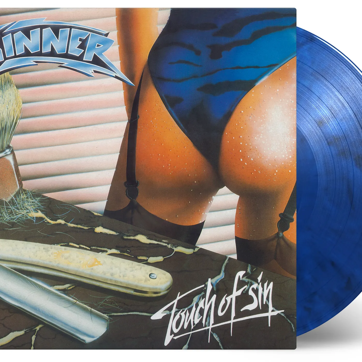 Sinner TOUCH OF SIN - Limited Edition 180 Gram Black & Blue Colored Vinyl Record