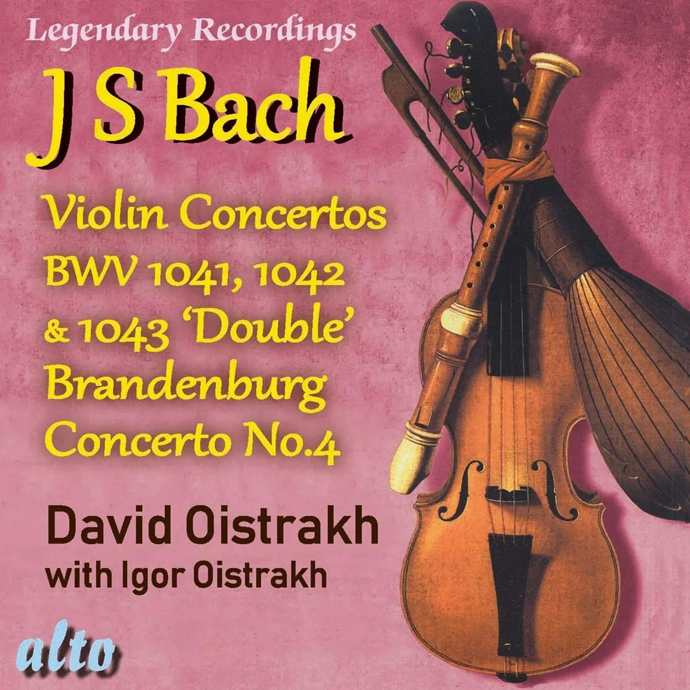 David Oistrakh BACH VIOLIN CONS 1 2 3 PLUS BRANDENBURG CON NO.4 CD