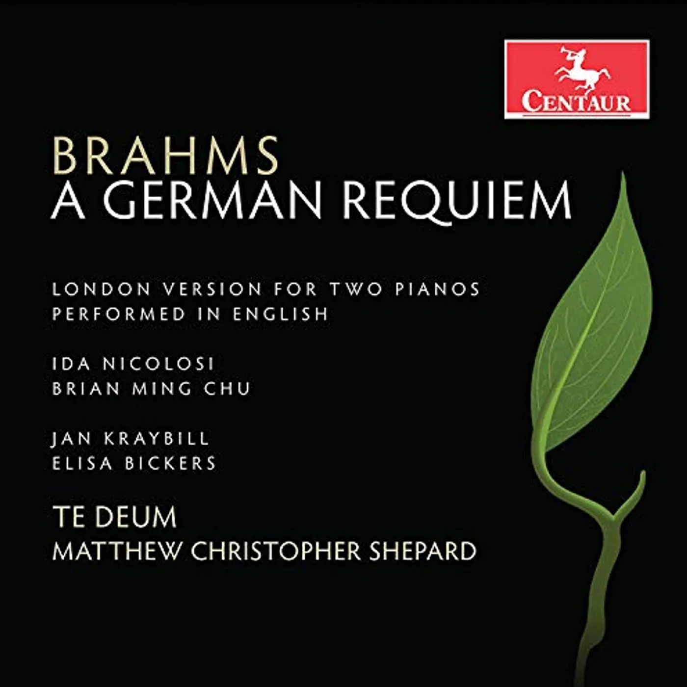 Johannes Brahms GERMAN REQUIEM 45 CD