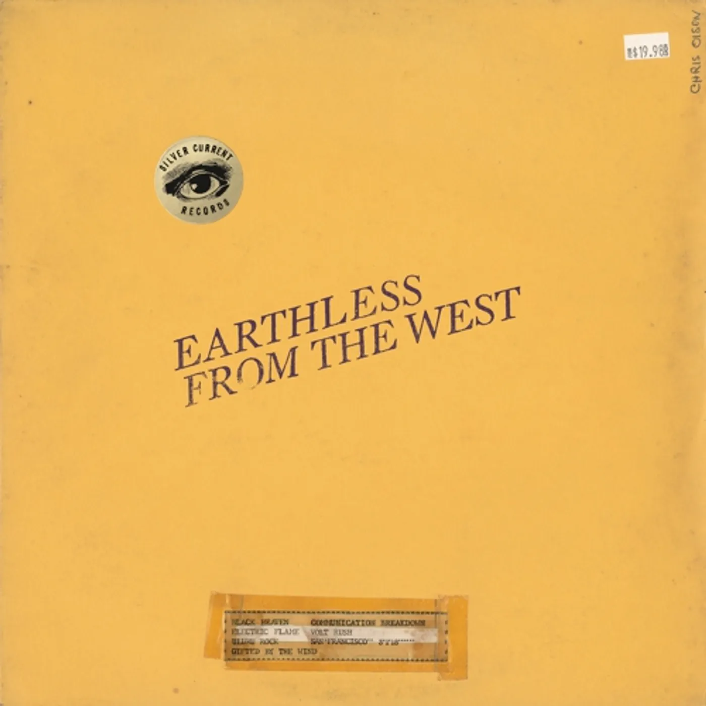 Earthless FROM THE WEST Vinyl Record