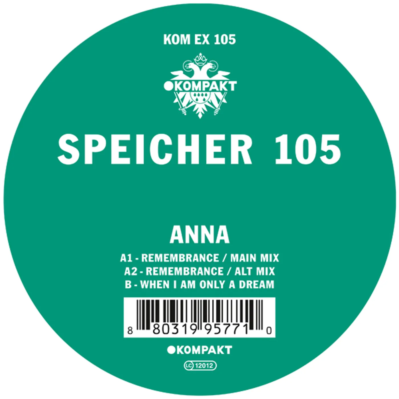 ANNA  Speicher 105 Vinyl Record