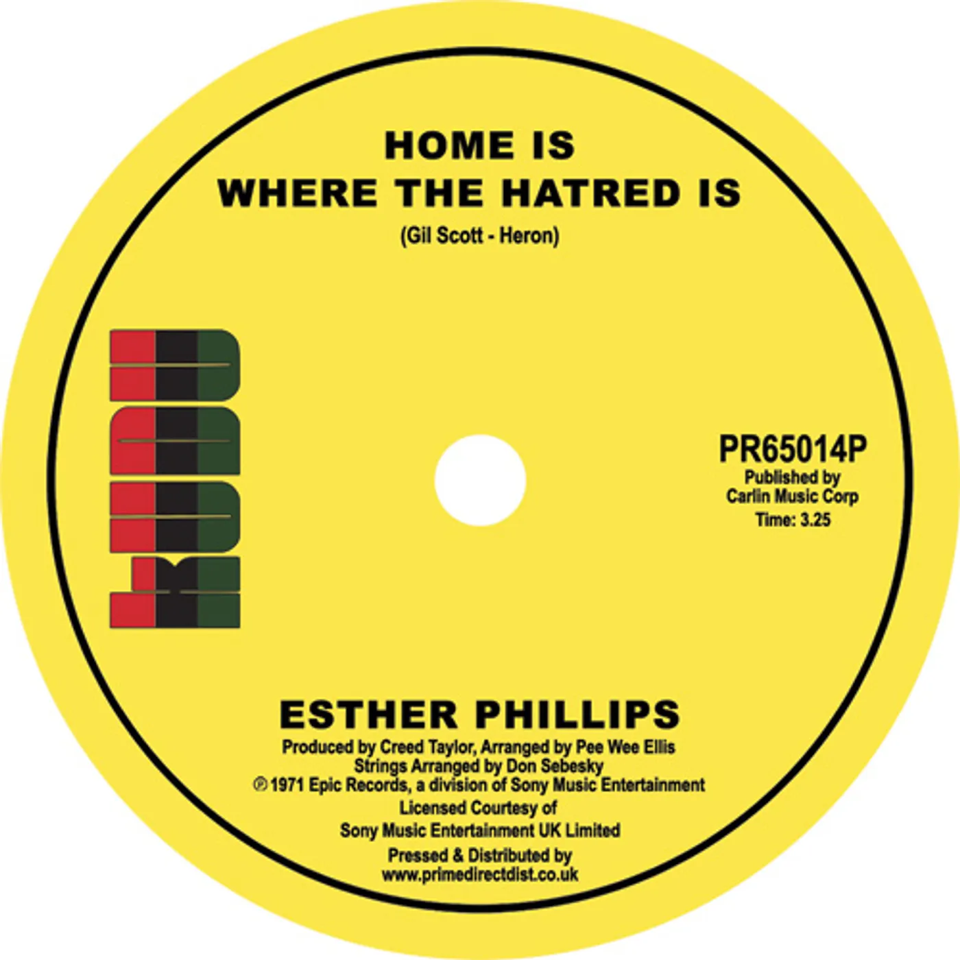 Esther Phillips HOME IS WHERE THE HATRED IS / I'VE NEVER FOUND A Vinyl Record
