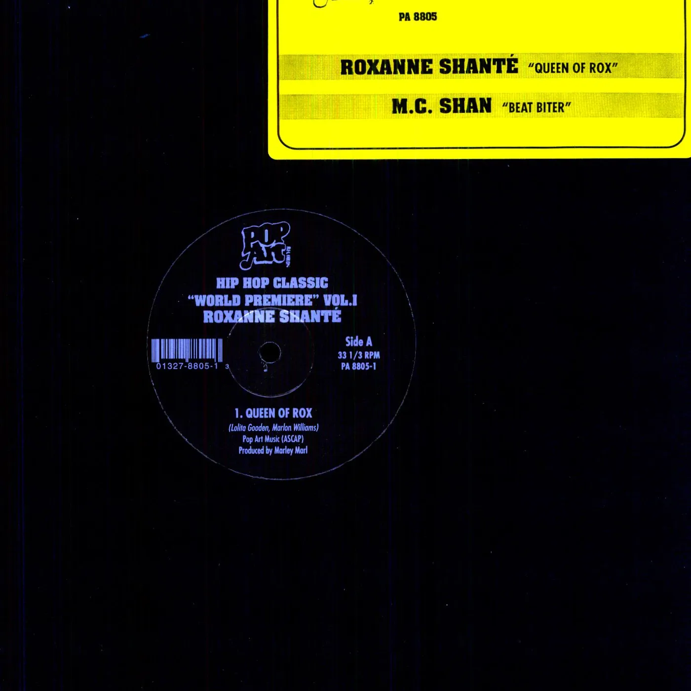 Roxanne Shante QUEEN OF ROX & M.C.SHAN BEAT BITER Vinyl Record