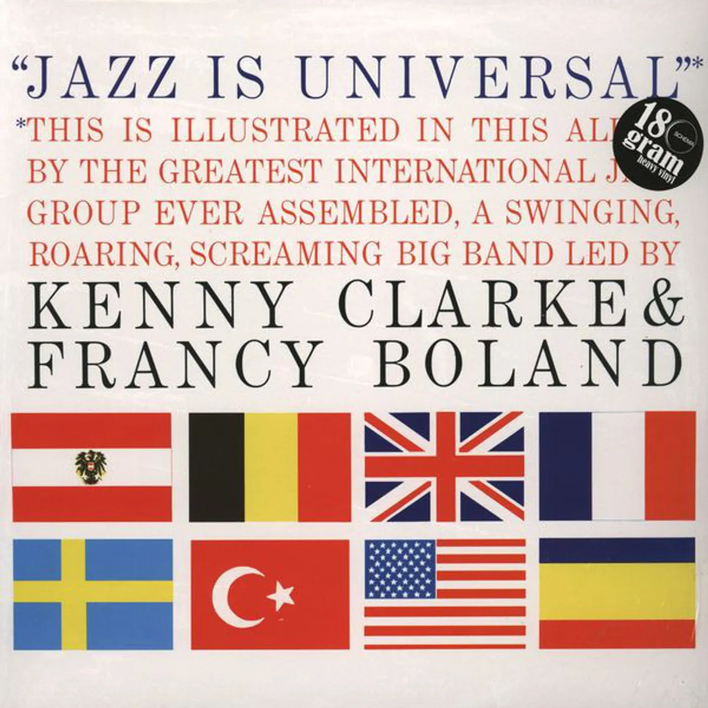 The Kenny Clarke-Francy Boland Big Band Jazz Is Universal Vinyl Record